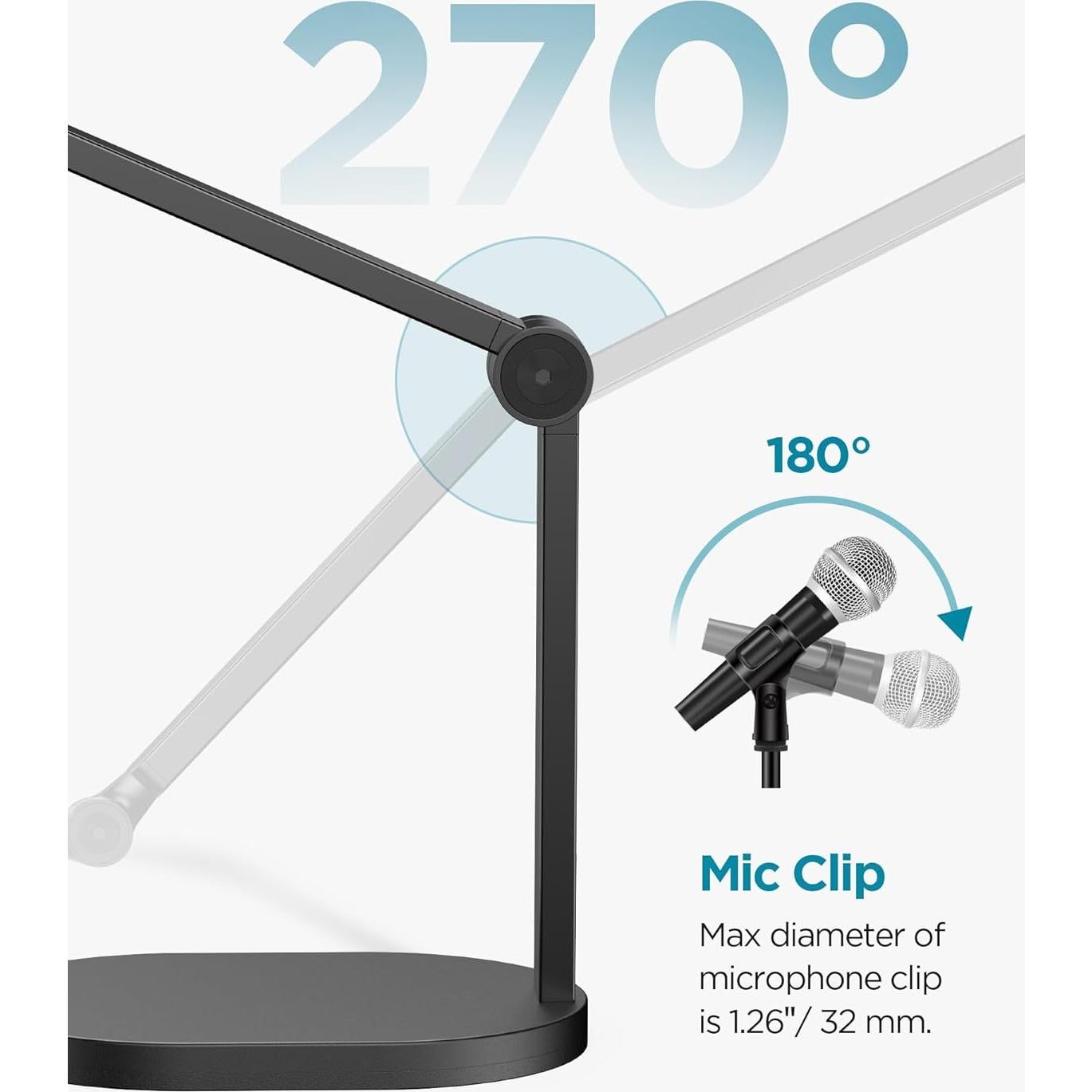 Soporte de Micrófono InnoGear DS3 para Estudio, 1.2 kg