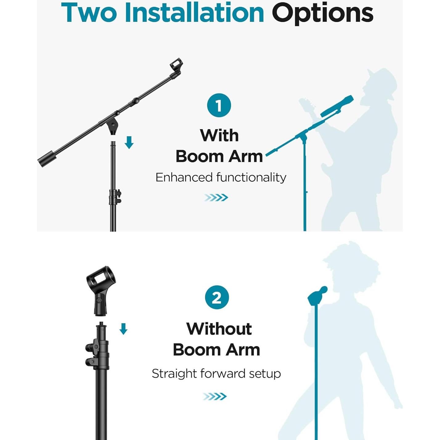 Soporte de Micrófono InnoGear TS250 Ajustable 78.2-209 cm