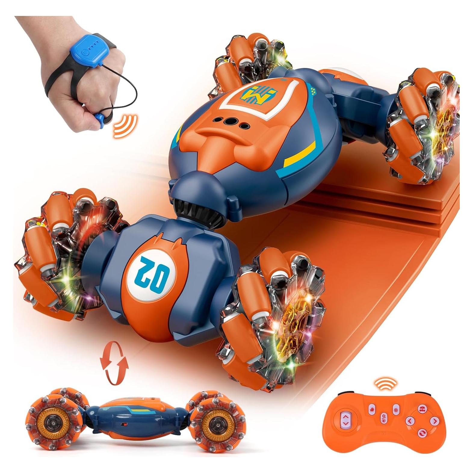 Coche Acrobático RC QXHOL 4WD Control Gestos Luz Música