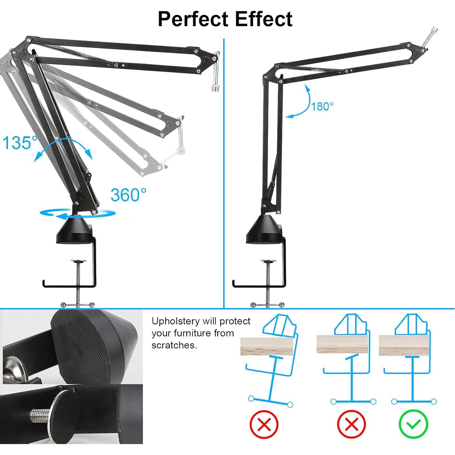 Soporte de Micrófono YOUSHARES con Filtro de Pop y Pantalla