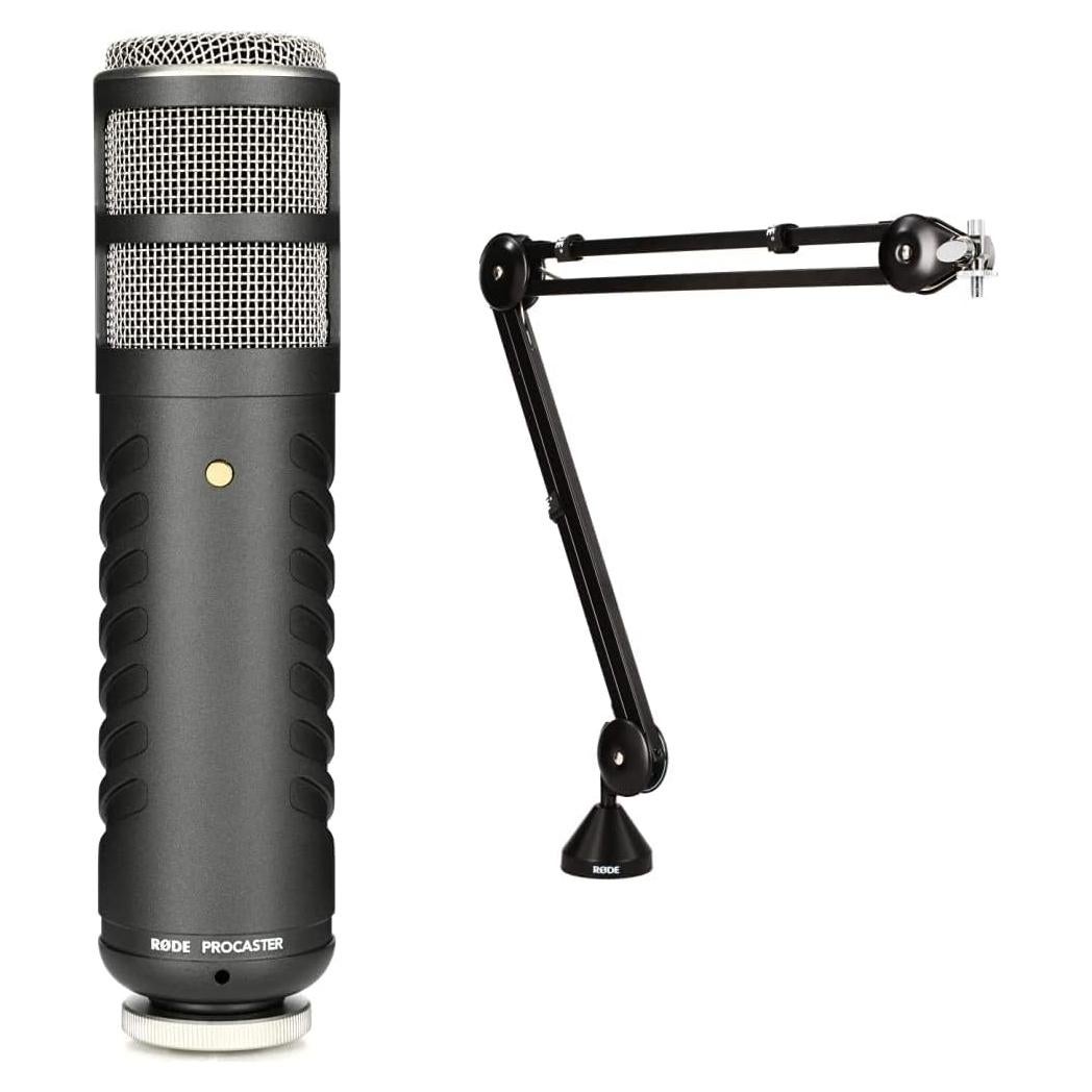 Micrófono Dinámico Rode Procaster con Brazo PSA1 Profesional