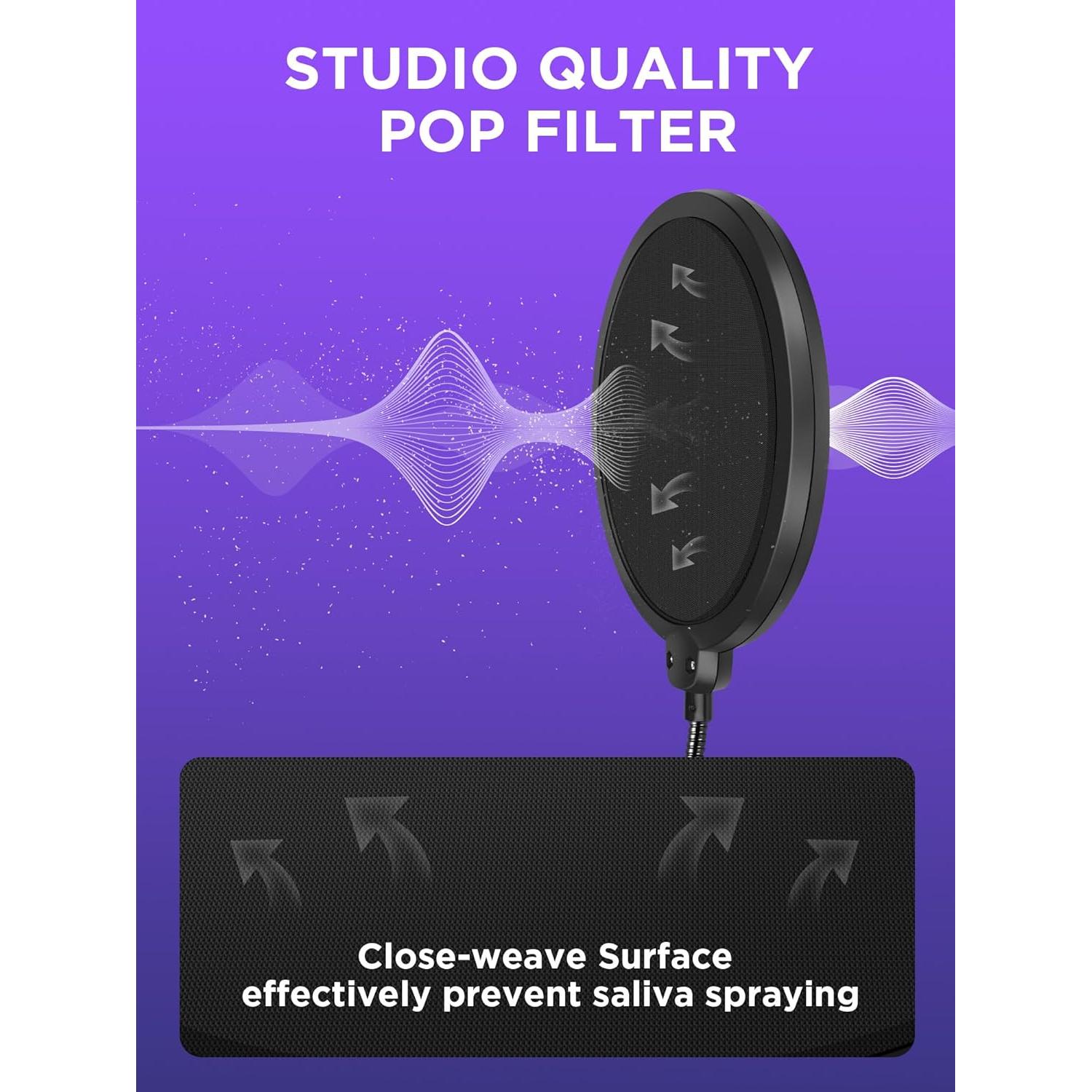 Soporte de Micrófono InnoGear Mediano para Blue Snowball y Más