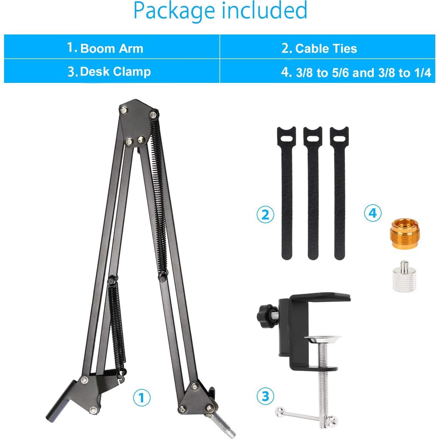 Soporte de Micrófono YUZUHOME para Blue Yeti y Nano, Negro