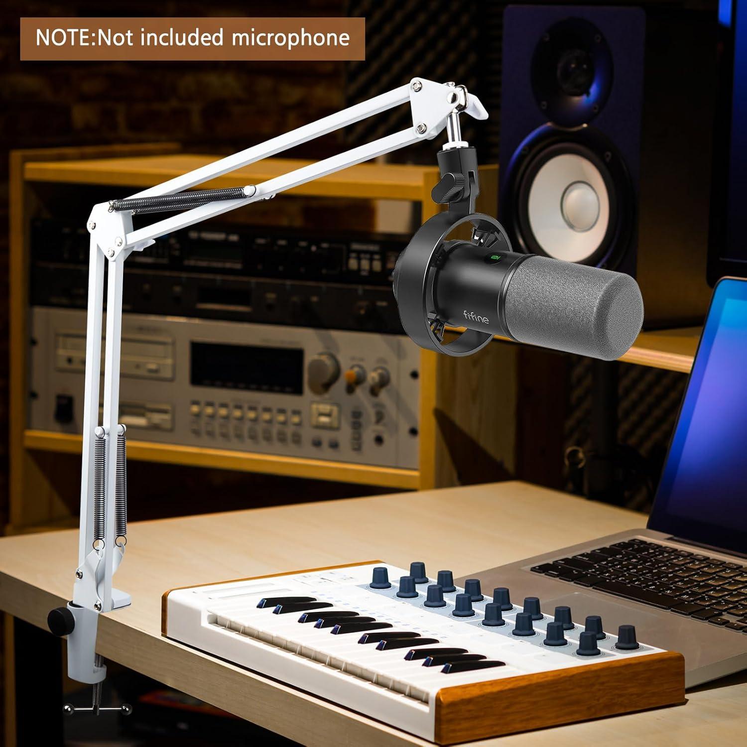 Brazo de Boom Blanco SUNMON para Micrófono Fifine K688