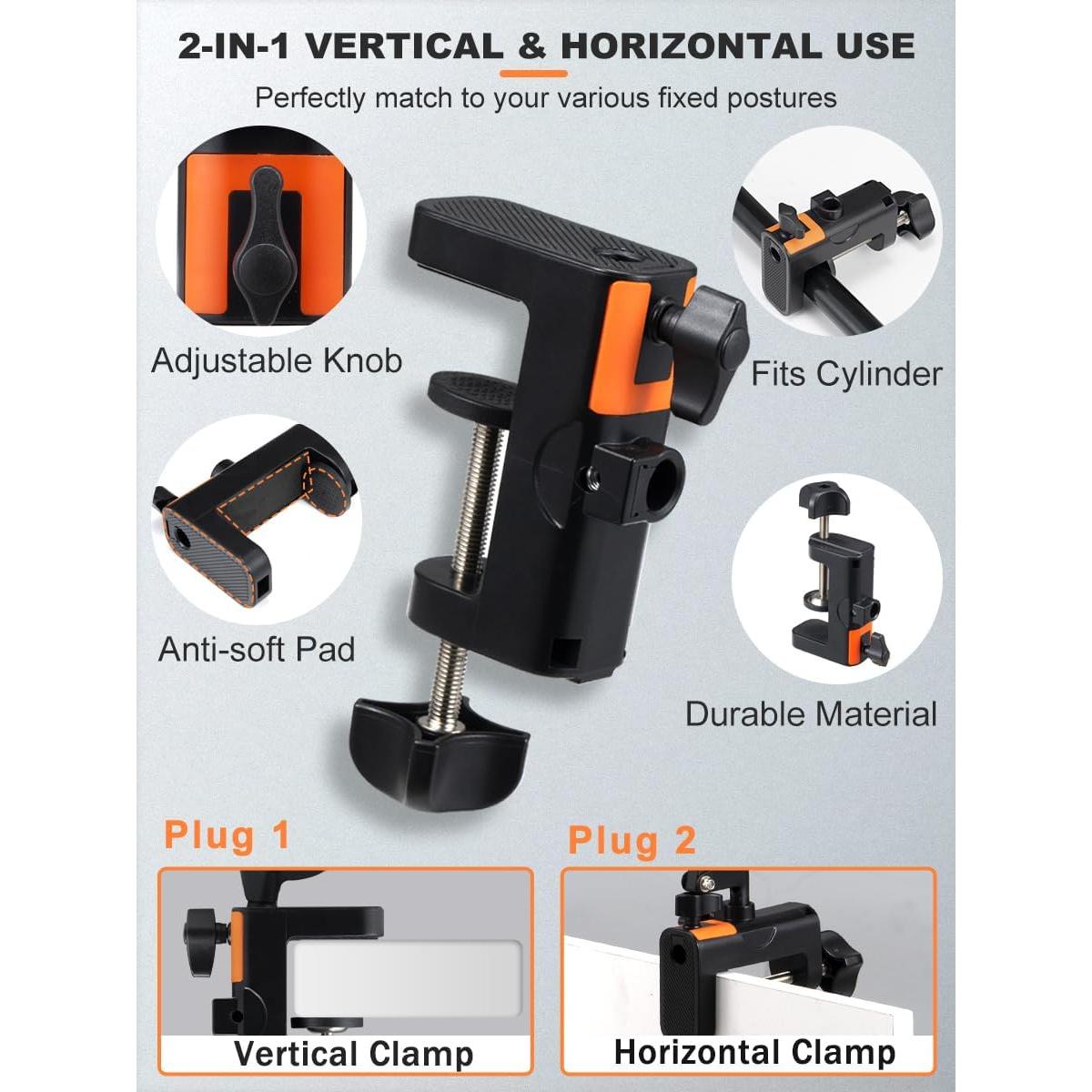 Brazo de Micrófono Ajustable Mictop con Abrazadera y Adaptador