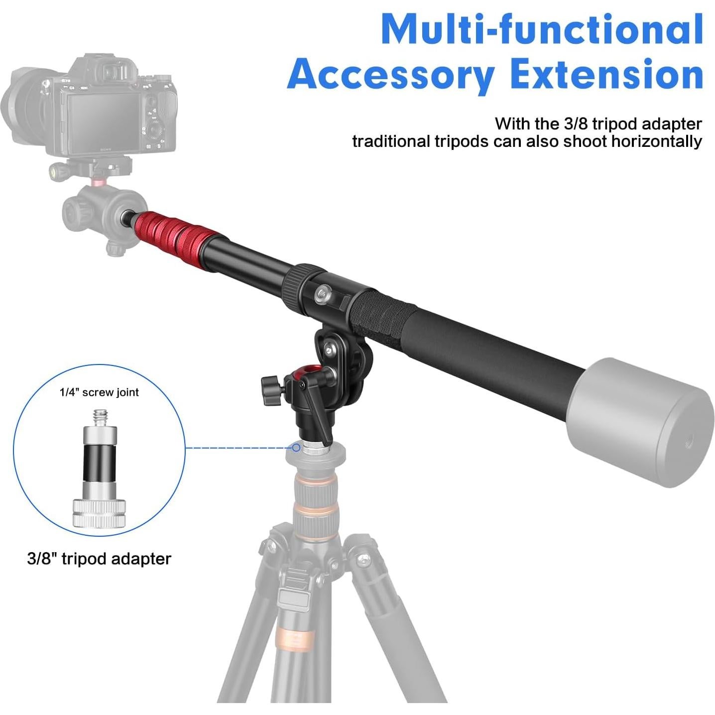 Brazo de Extensión Ajustable para Luz - 83 a 158 cm - MT-H1