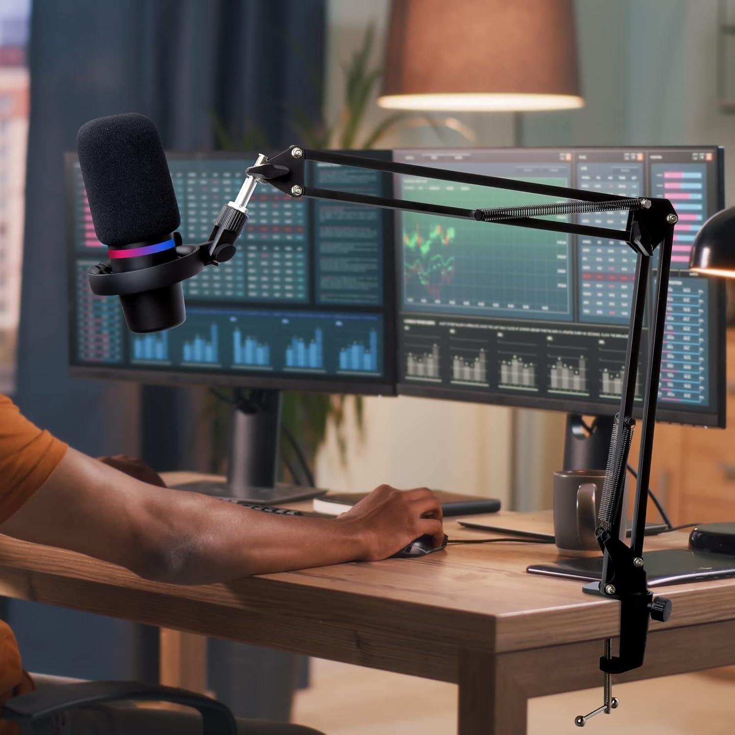 Brazo de Micrófono Profesional HyperX DuoCast - Soporte Ajustable