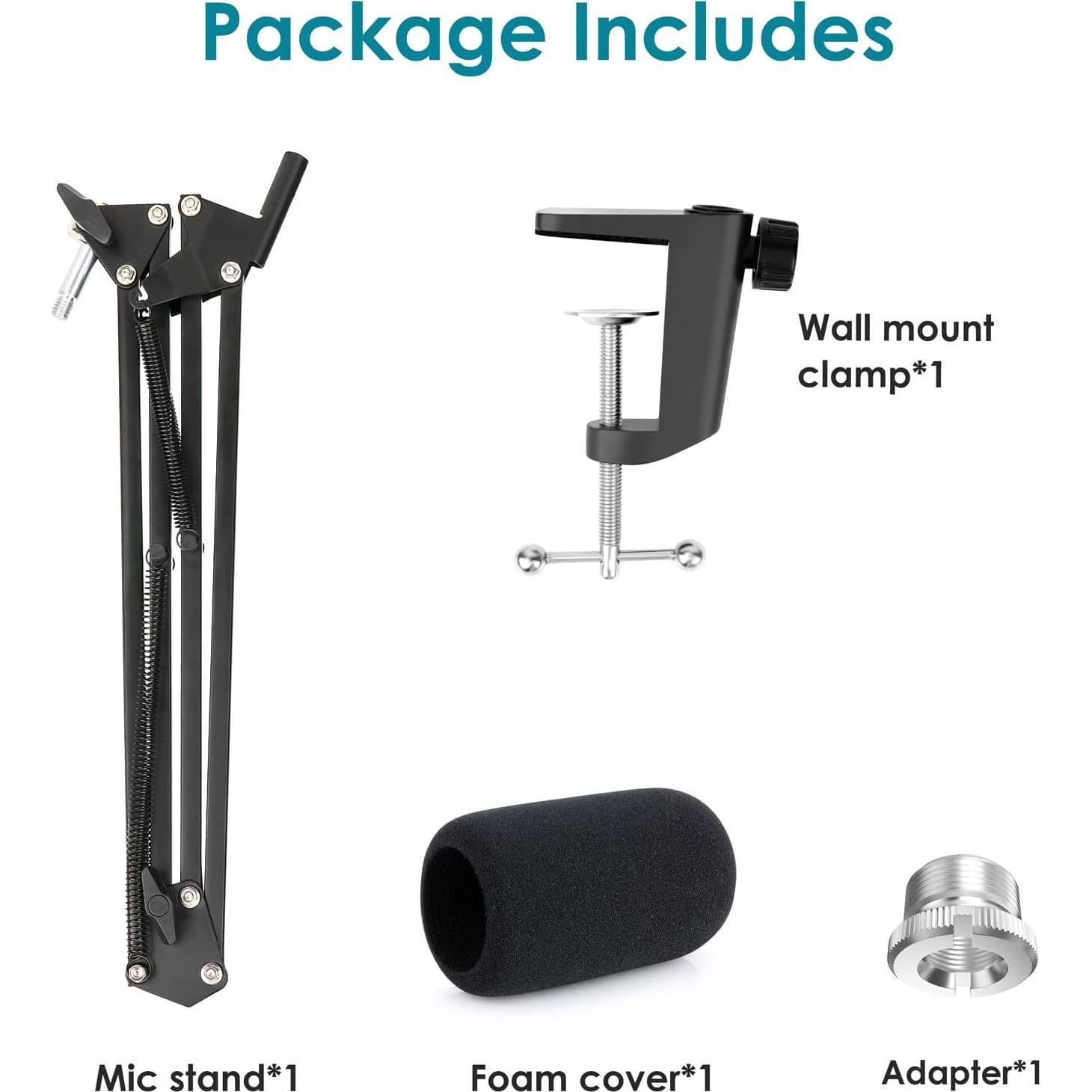 Brazo de Micrófono Profesional HyperX DuoCast - Soporte Ajustable