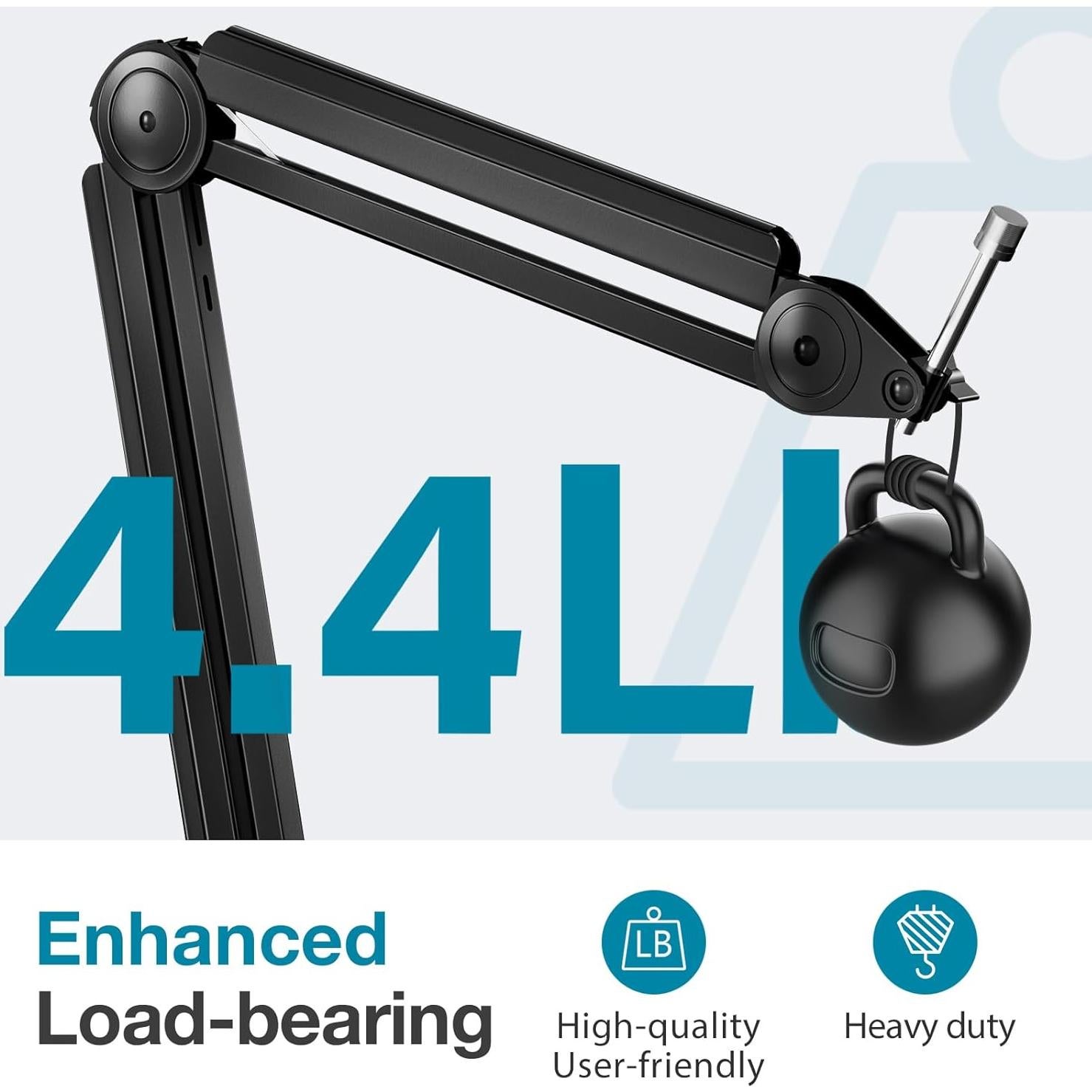 Soporte de Micrófono InnoGear con Gestión de Cables y Adaptadores