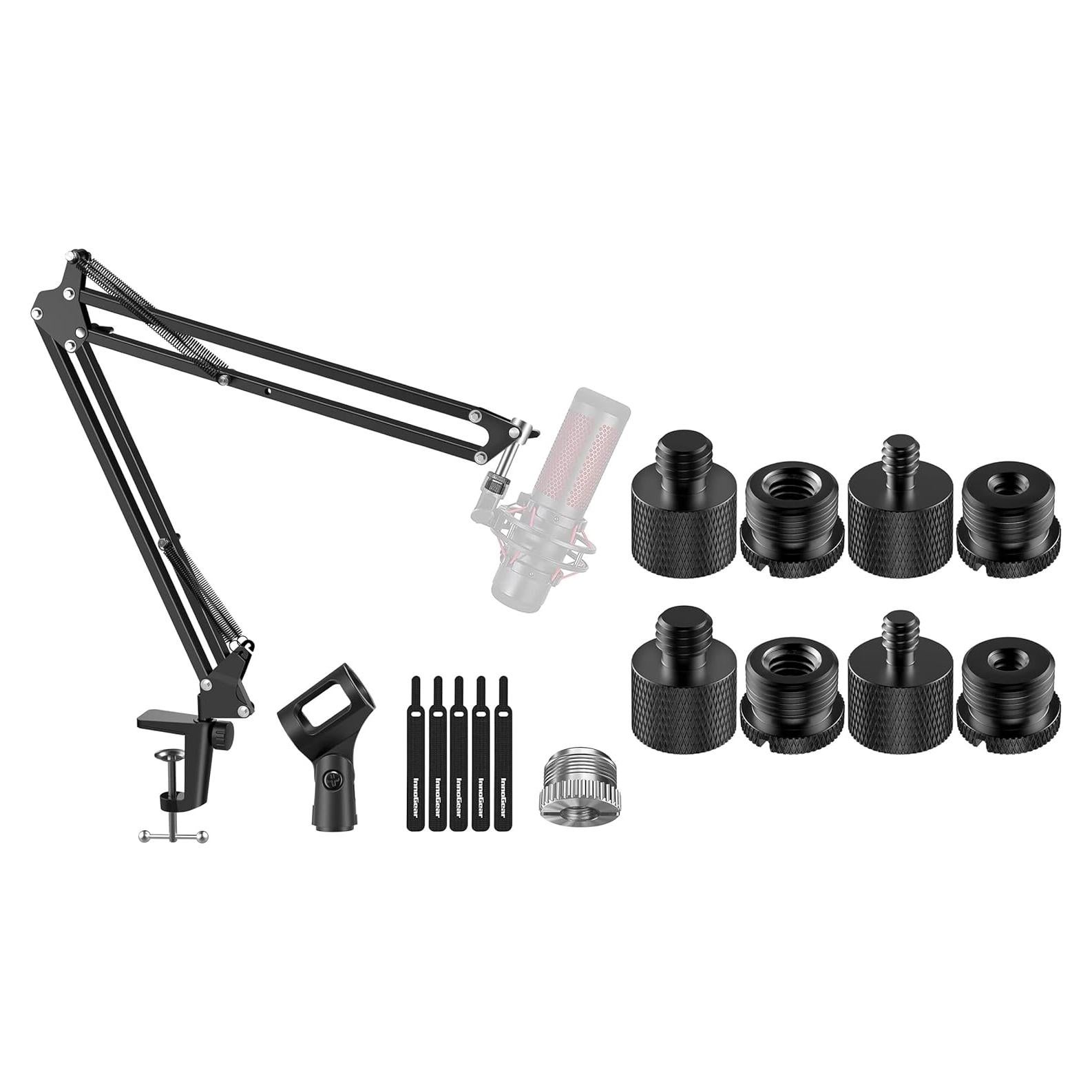 Soporte de Micrófono InnoGear Ajustable con 8 Adaptadores