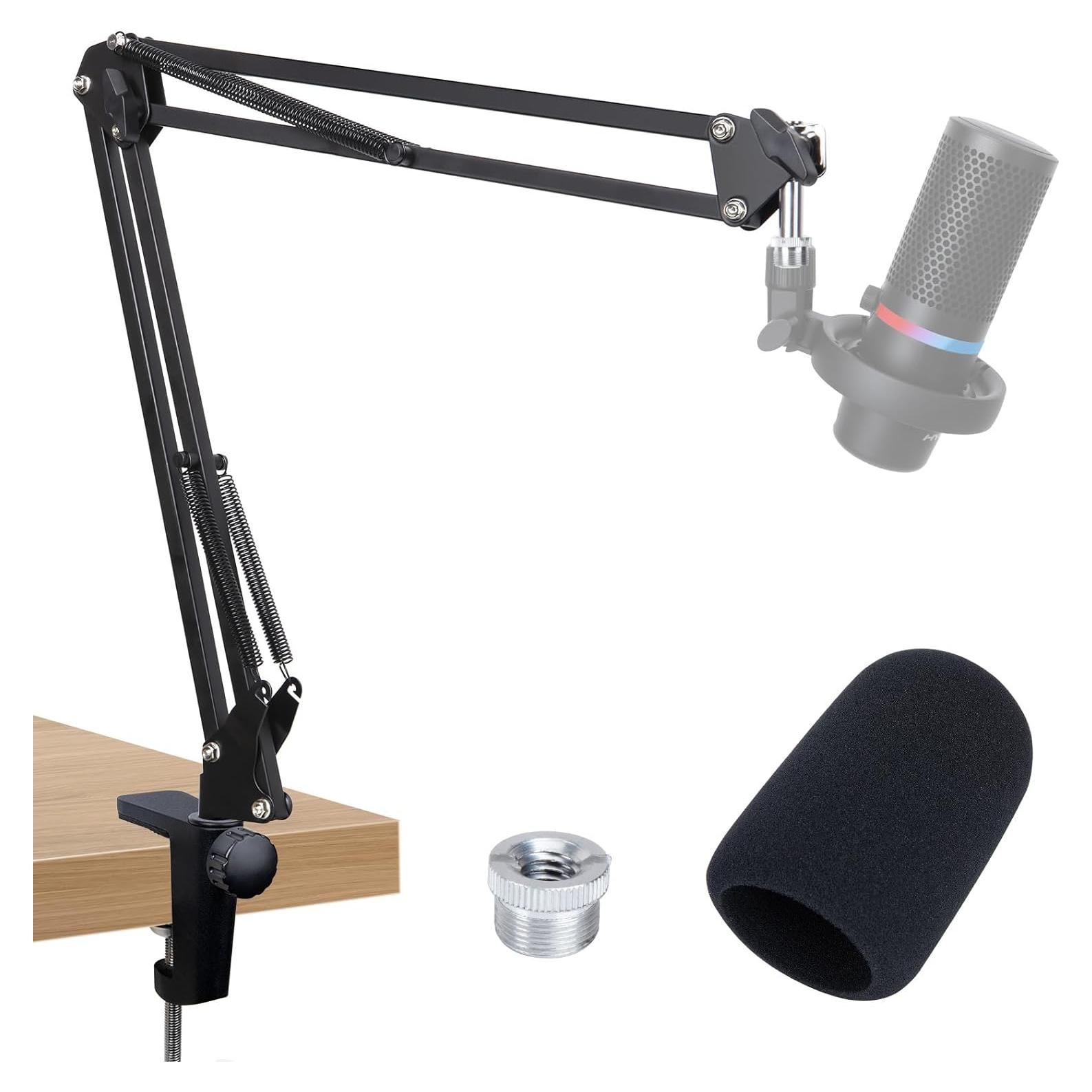 Brazo de Micrófono HyperX DuoCast con Abrazadera y Adaptador