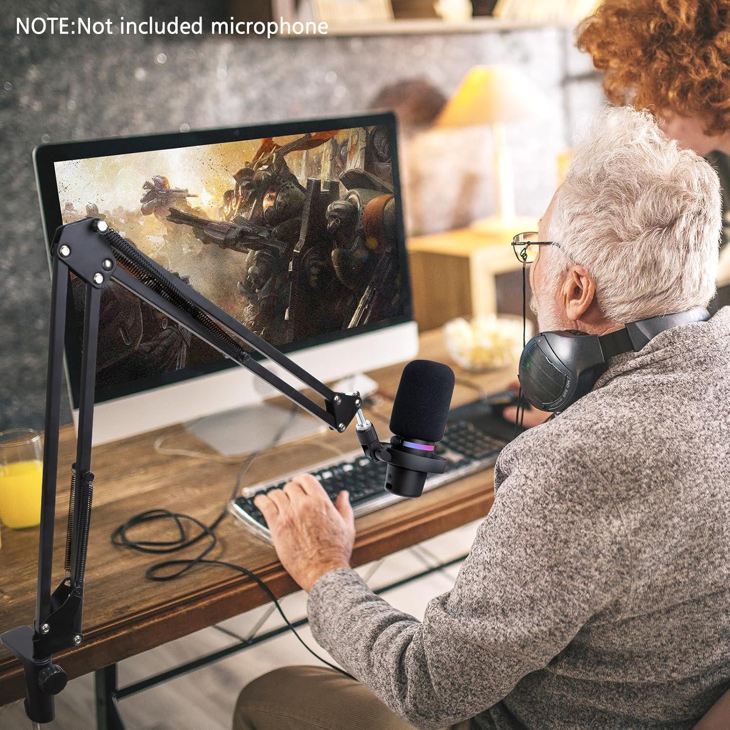 Brazo de Micrófono HyperX DuoCast con Abrazadera y Adaptador