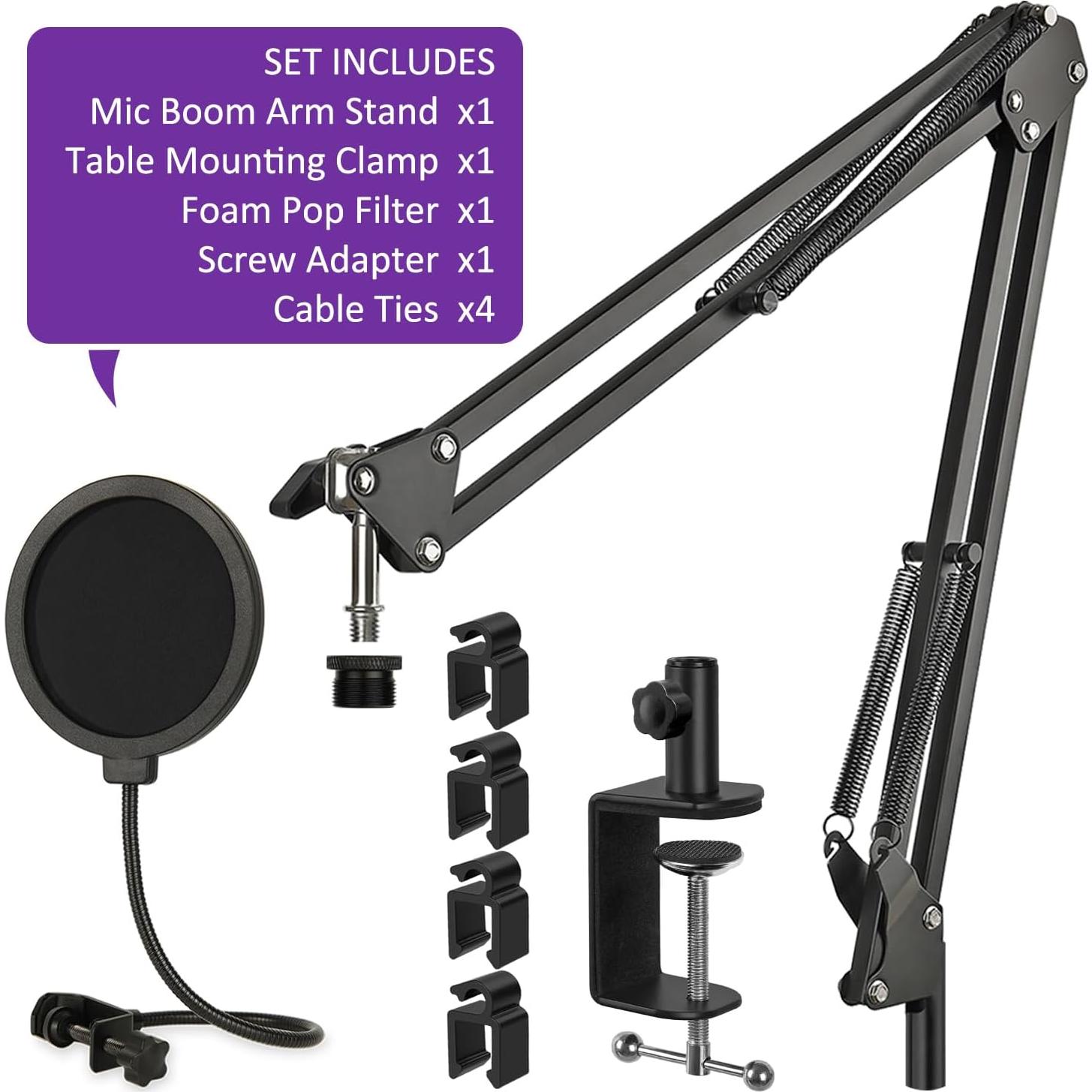 Soporte de Micrófono Boom HyperX QuadCast 2 Ajustable