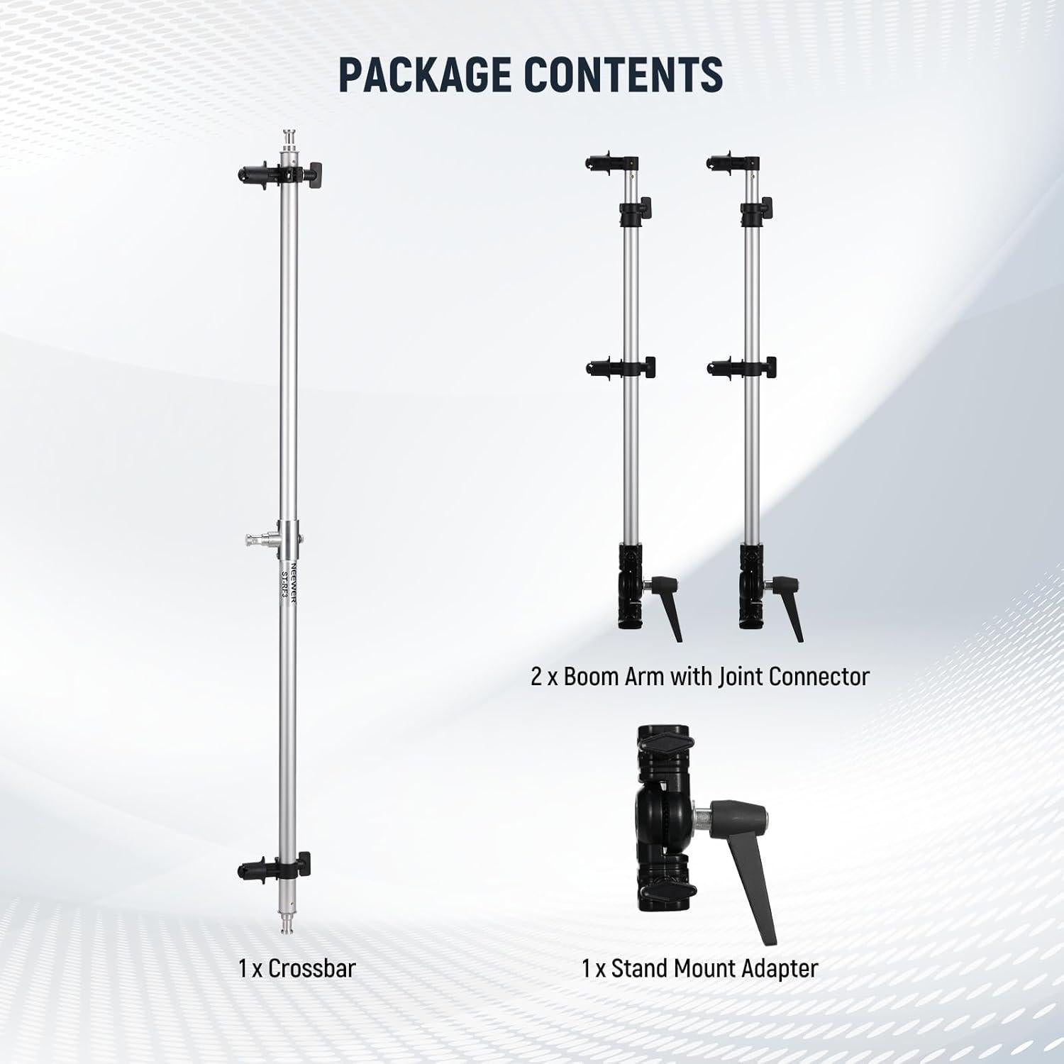 Soporte Triple para Reflectores NEEWER ST-RF3 108cm Plegable