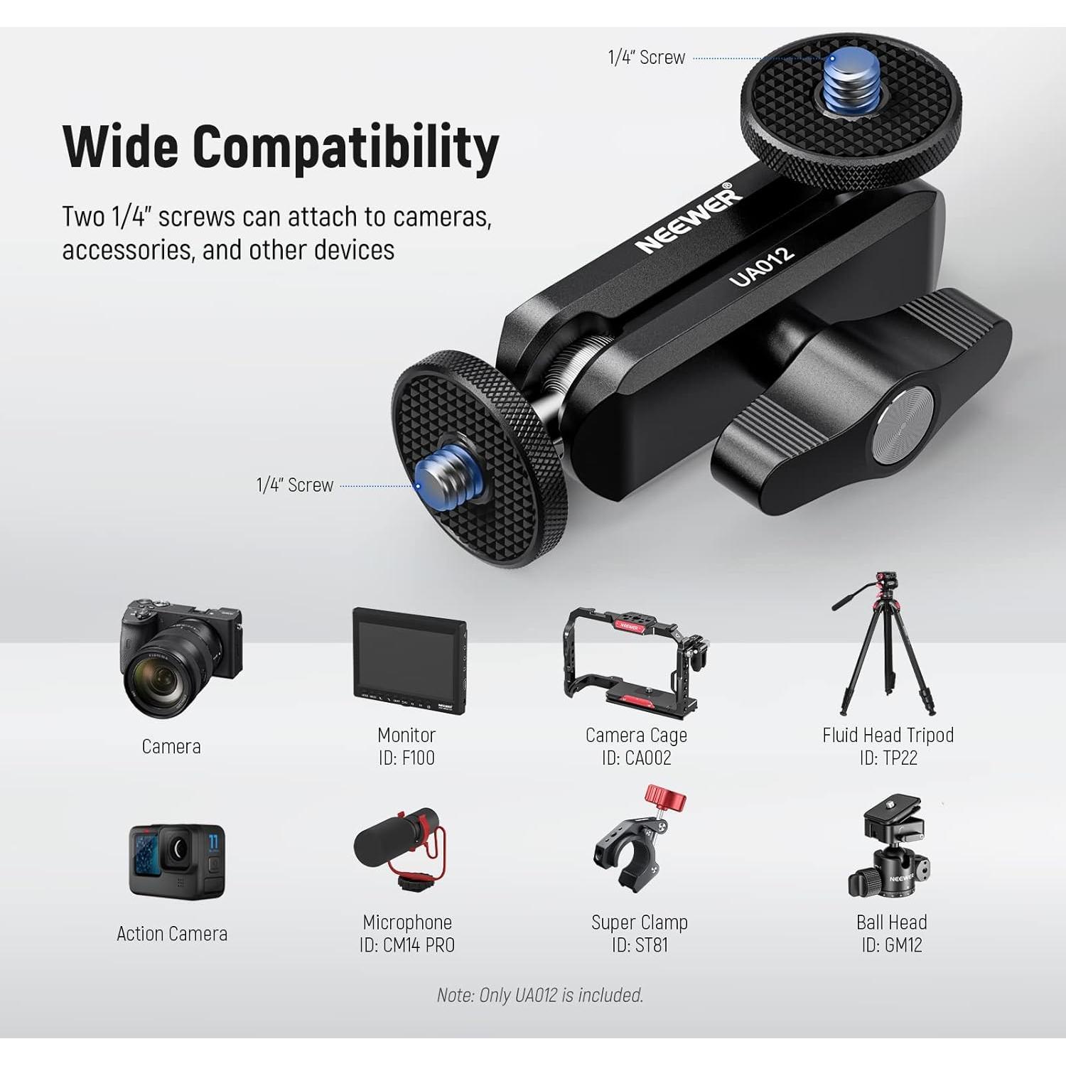 Brazo Mágico Articulado NEEWER UA012 con Doble Cabeza Esférica