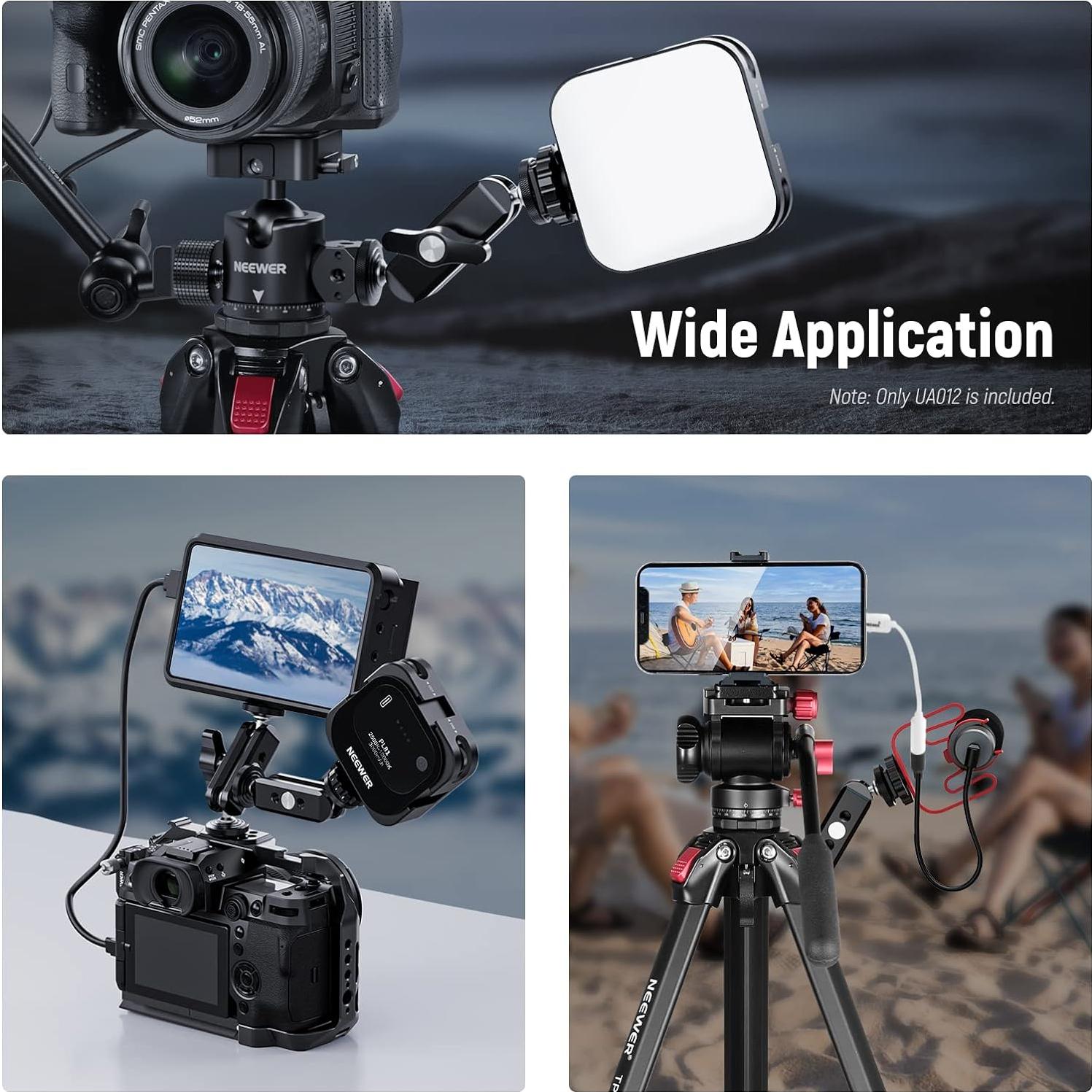 Brazo Mágico Articulado NEEWER UA012 con Doble Cabeza Esférica