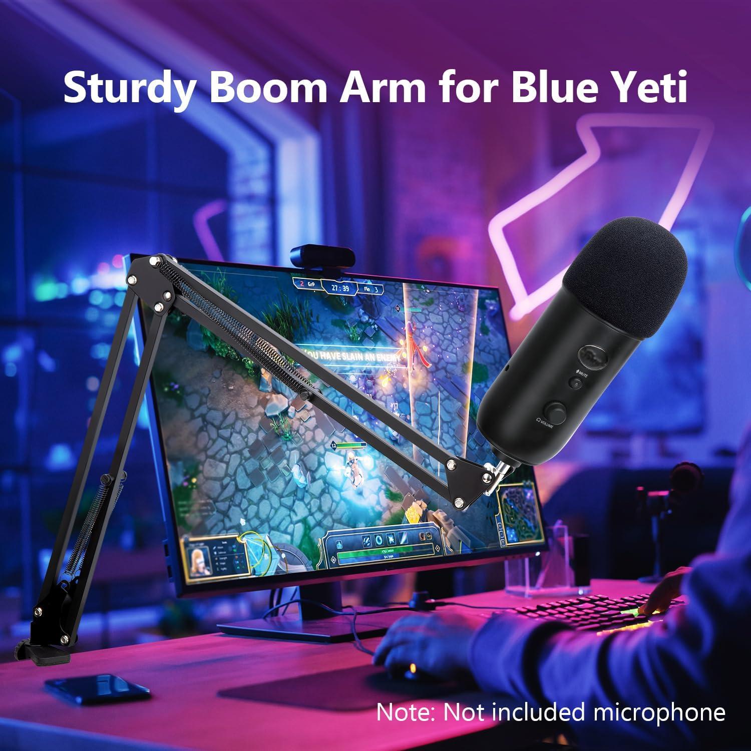 Soporte de Micrófono YOUSHARES para Blue Yeti con Filtro Antipop