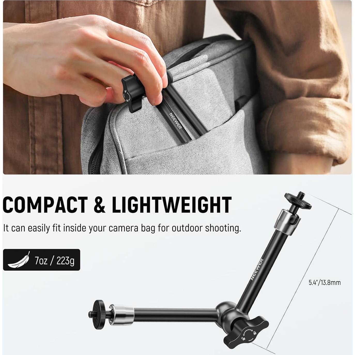 Brazo Mágico Ajustable NEEWER 25cm para Cámara Sony