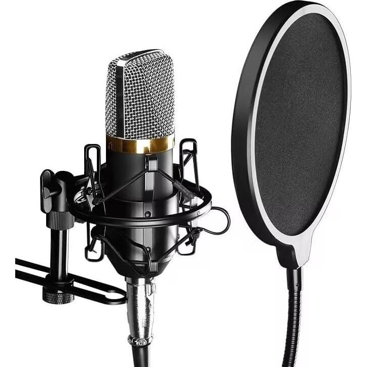 Filtro de Pop Profesional con Soporte Flexible para Micrófono