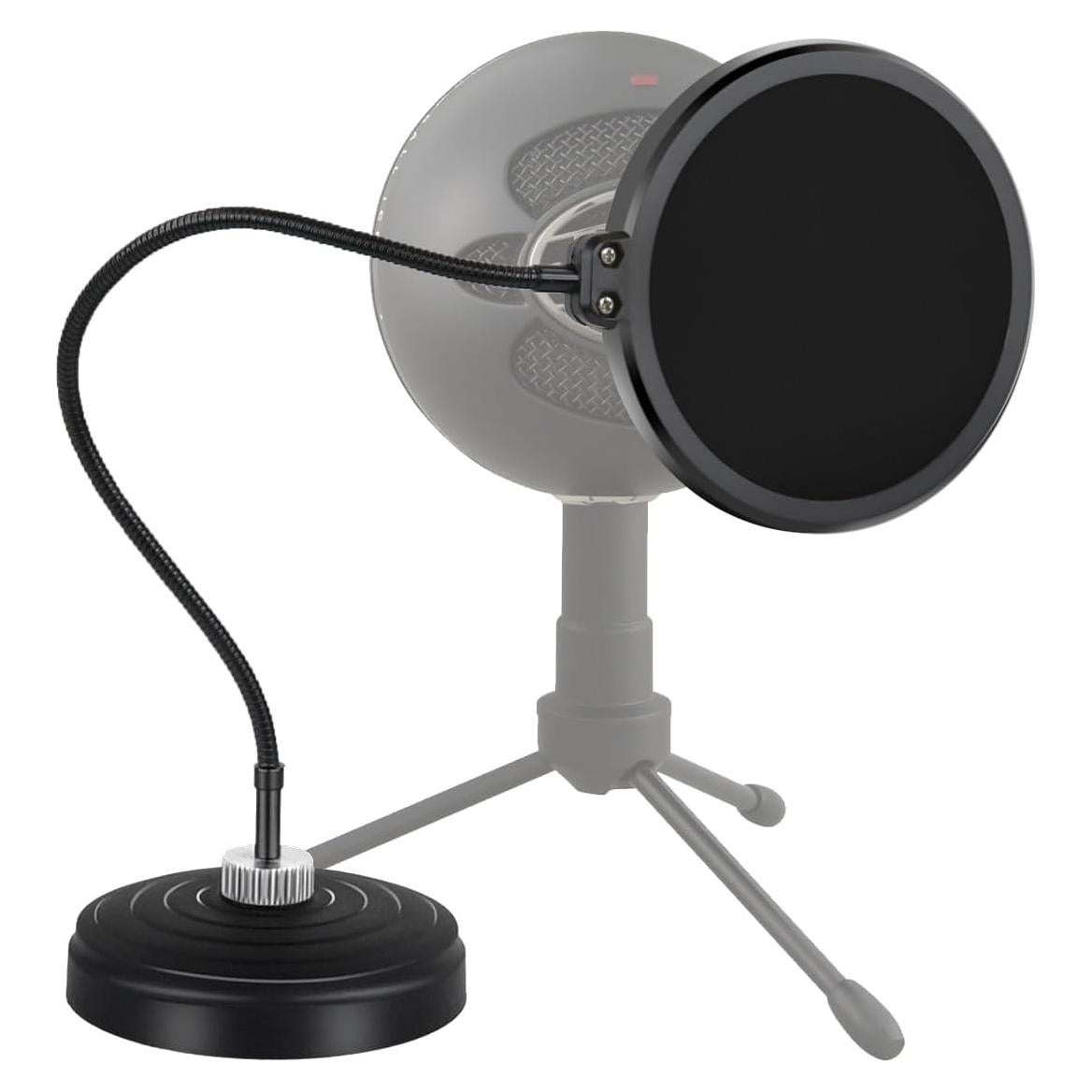 Filtro Pop Profesional Liyirui con Base Pesada y Brazo Ajustable