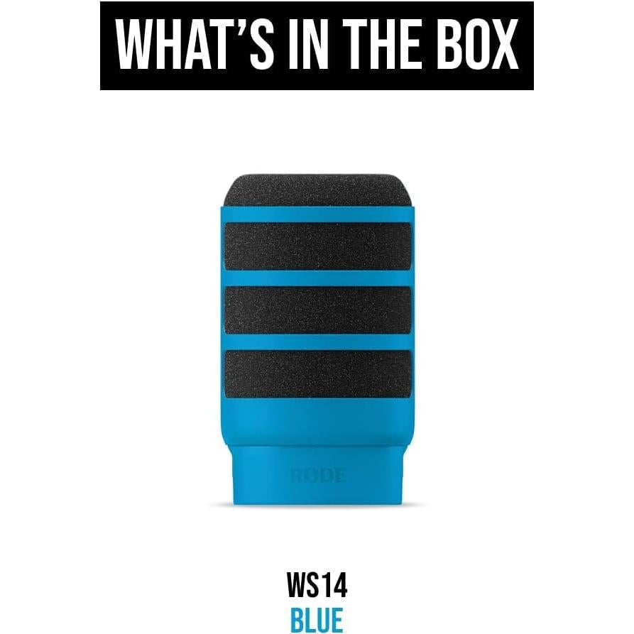 Filtro Pop RØDE WS14 para PodMic y PodMic USB - Azul