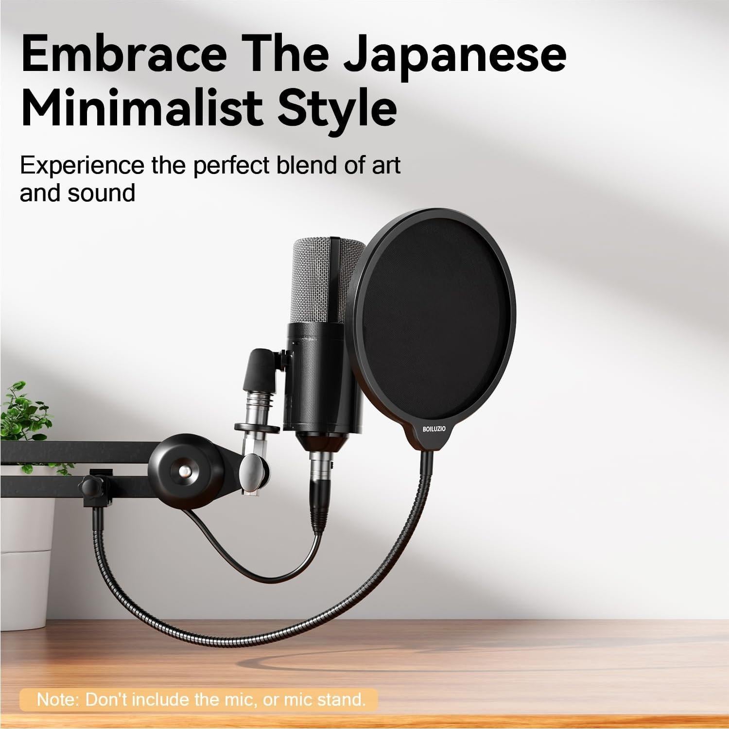 Filtro Pop Profesional BOILUZIO con Soporte Flexible 36.8cm