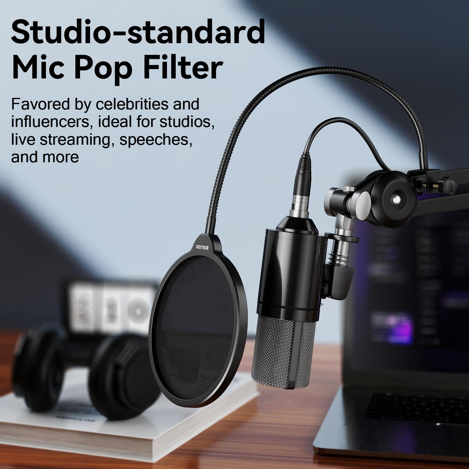 Filtro Pop Profesional BOILUZIO con Soporte Flexible 36.8cm