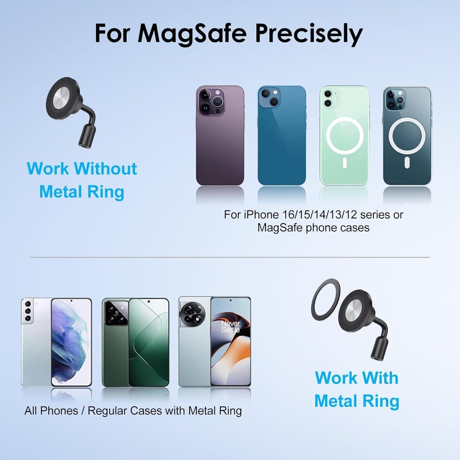 Soporte de trípode magnético EEEKit para iPhone 16 15 14 13 12