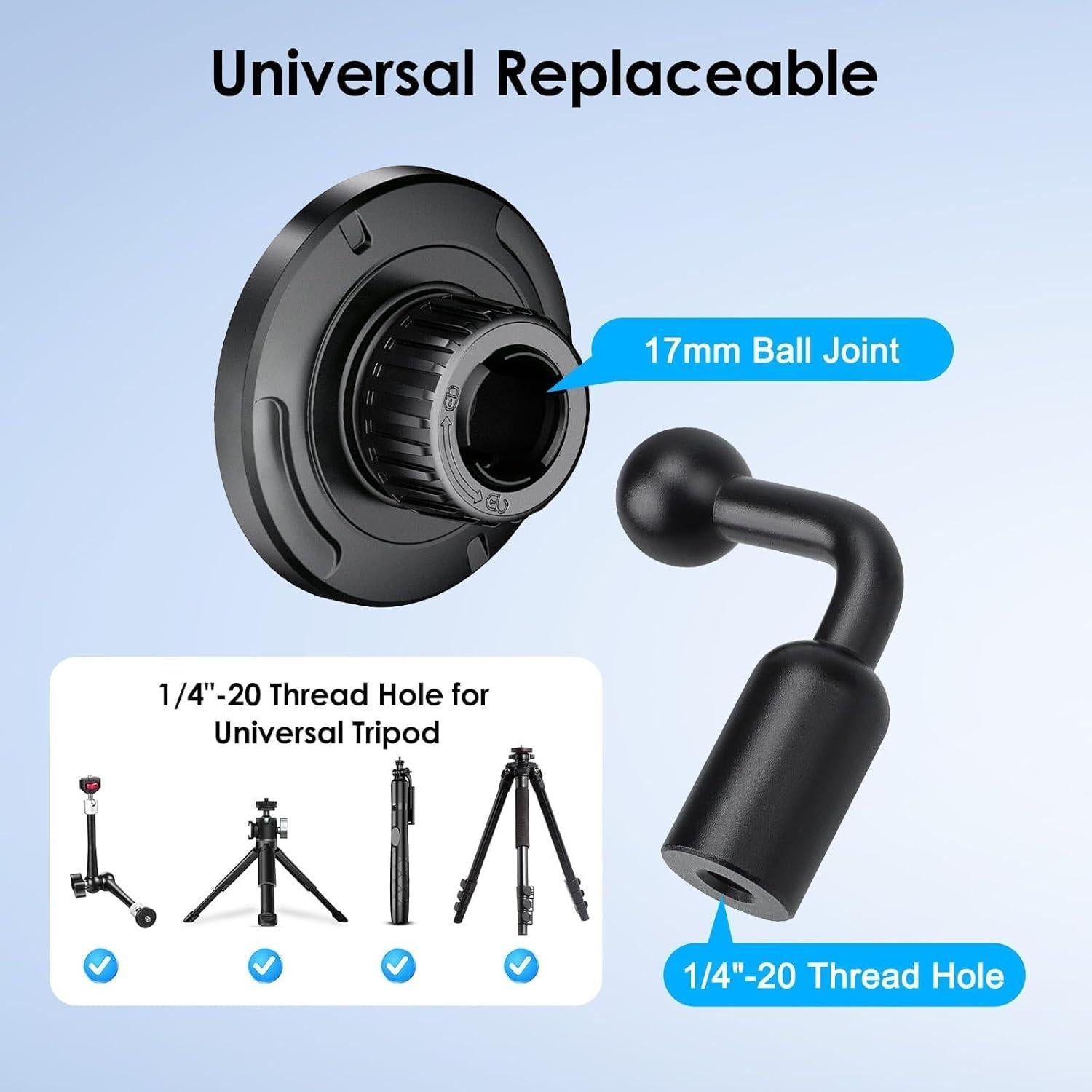 Soporte de trípode magnético EEEKit para iPhone 16 15 14 13 12