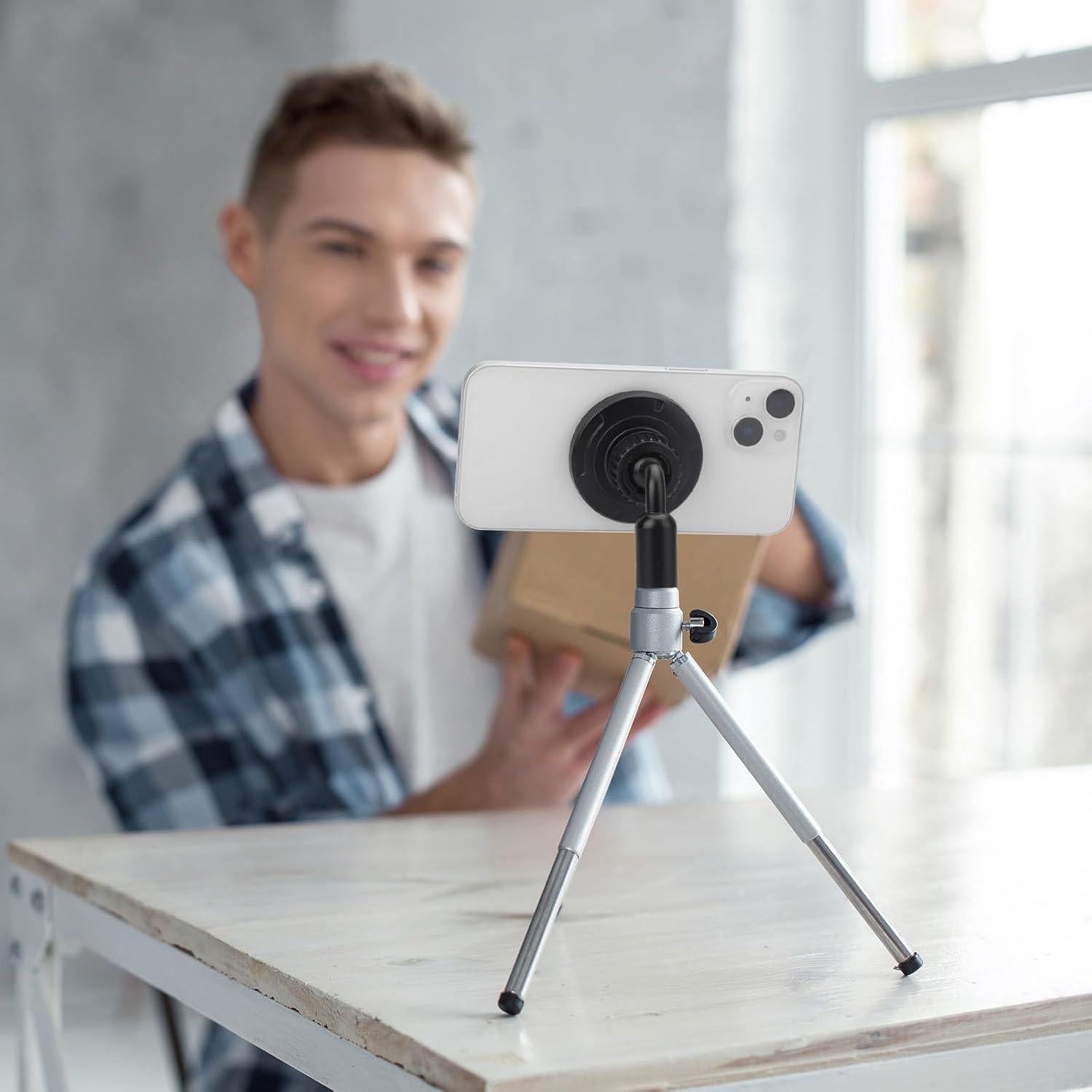 Soporte de trípode magnético EEEKit para iPhone 16 15 14 13 12