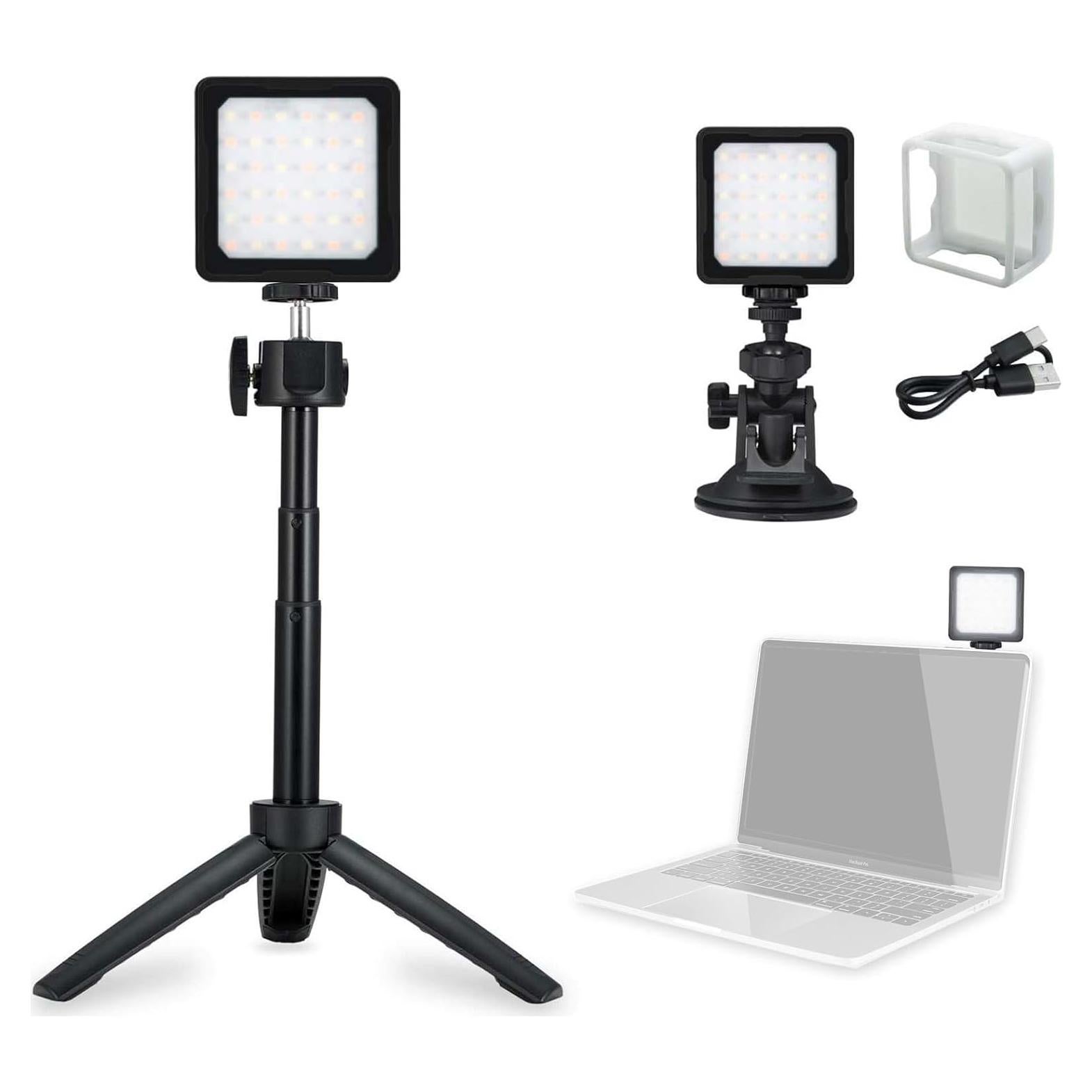 Kit de Iluminación LED CL-36 FLASHOOT con Trípode y Ventosa