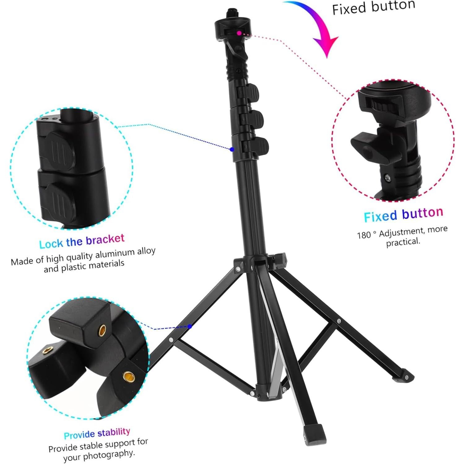 Soporte de Trípode Ajustable POPETPOP para Fotografía 43-128cm