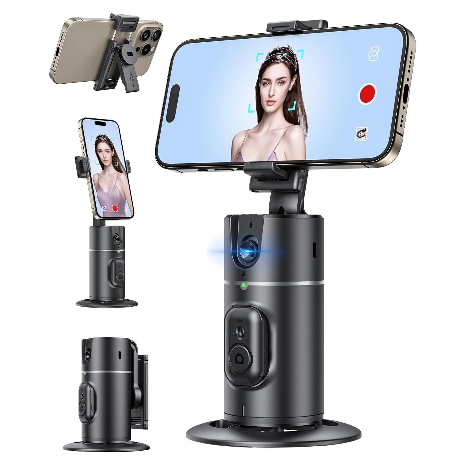 Trípode Automático ANXRE 360° para Teléfono 4''-7'' Negro