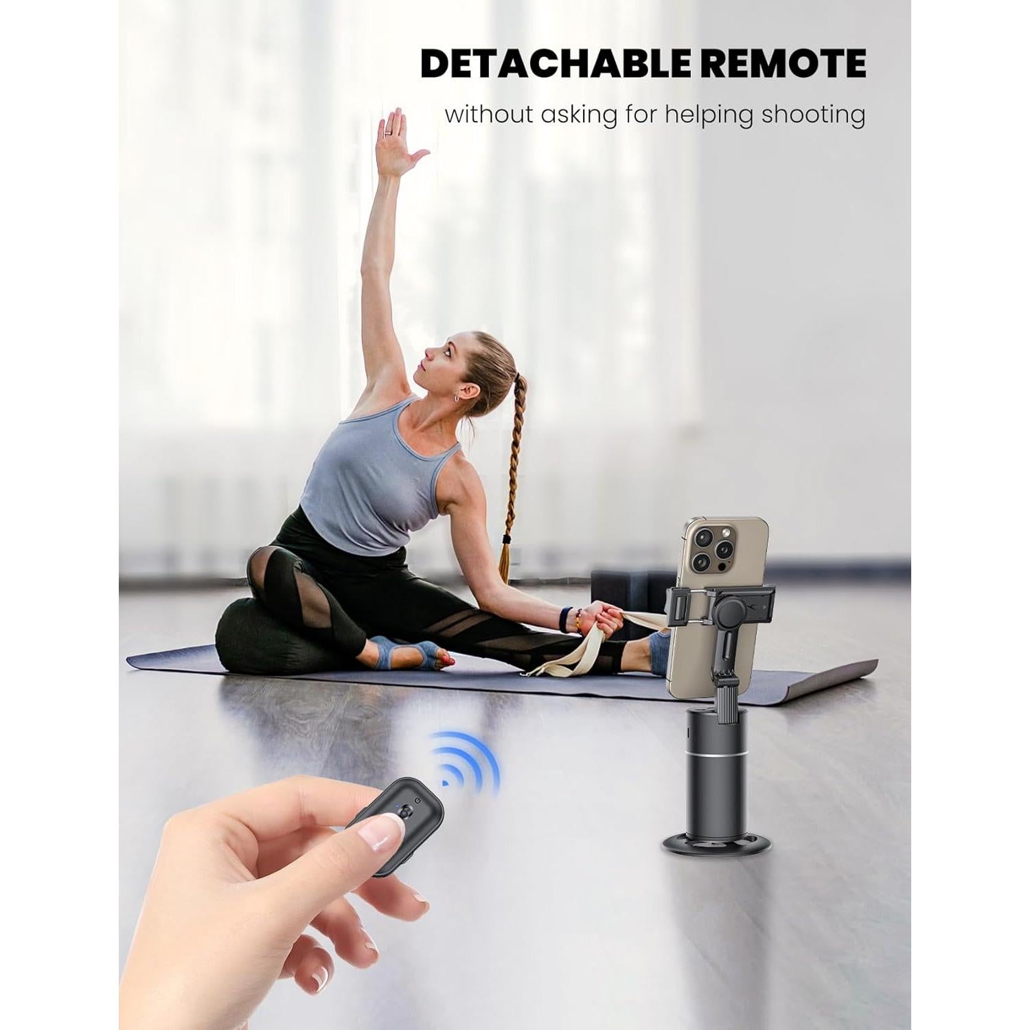 Trípode Automático ANXRE 360° para Teléfono 4''-7'' Negro