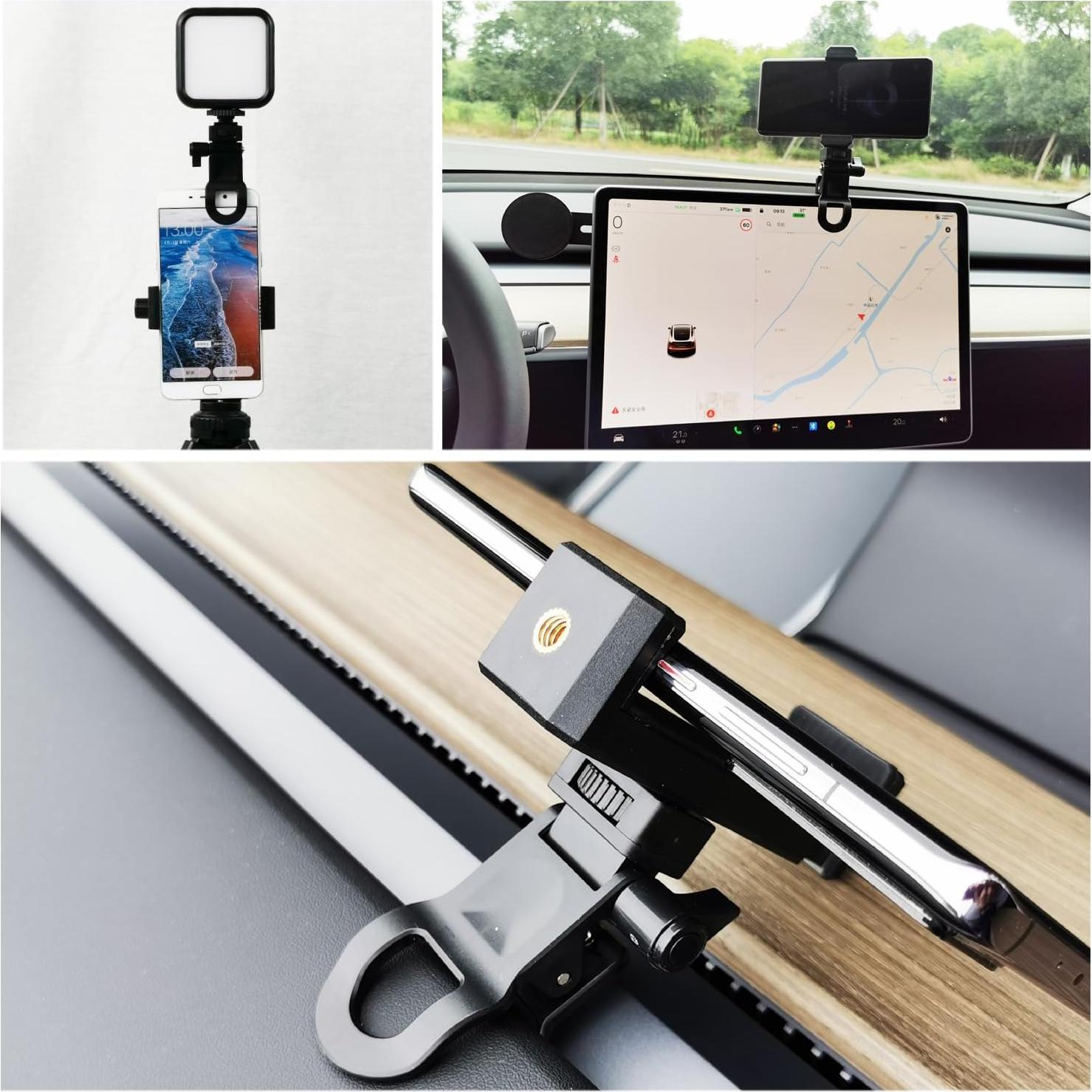 Soporte de Cámara Clip Universal ThtRht 2 Piezas Luz Relleno