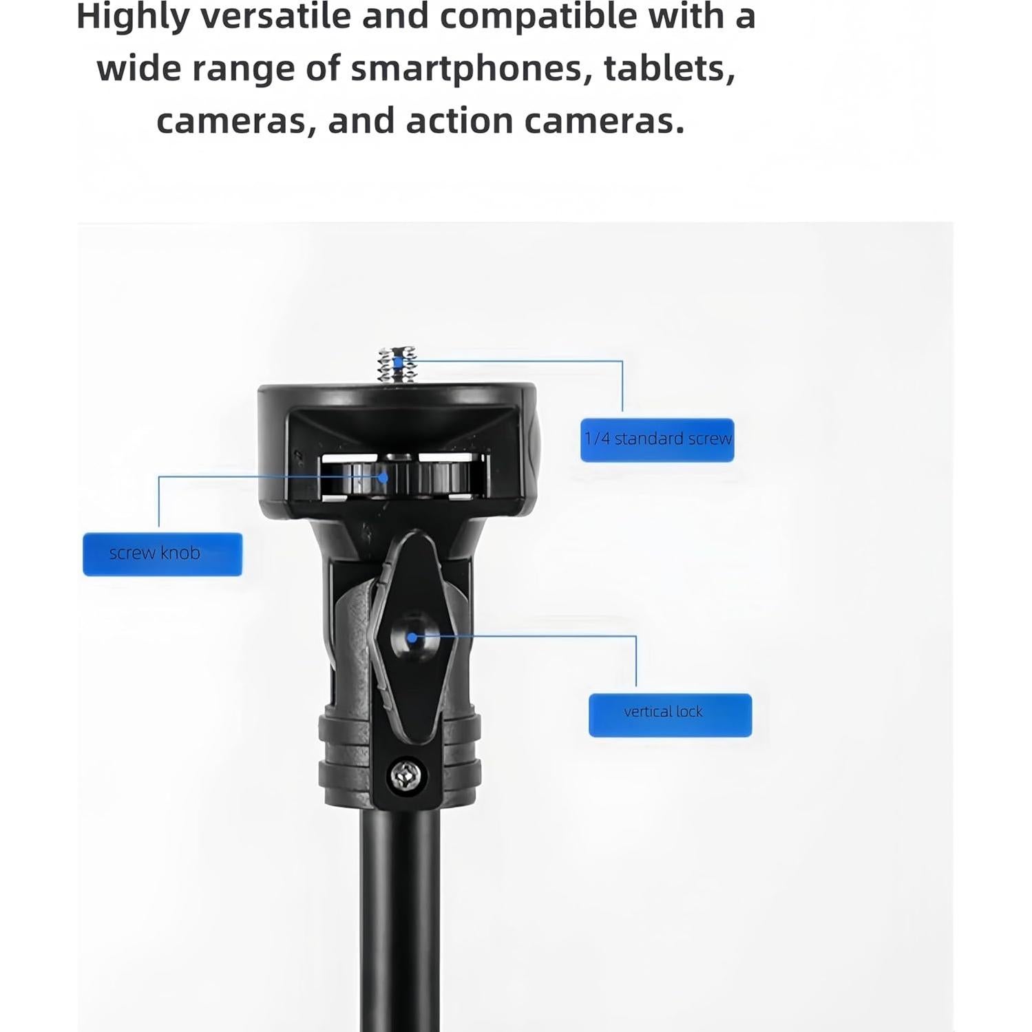 Trípode Ligero SMART RICE MP001 para Teléfonos 154.9 cm