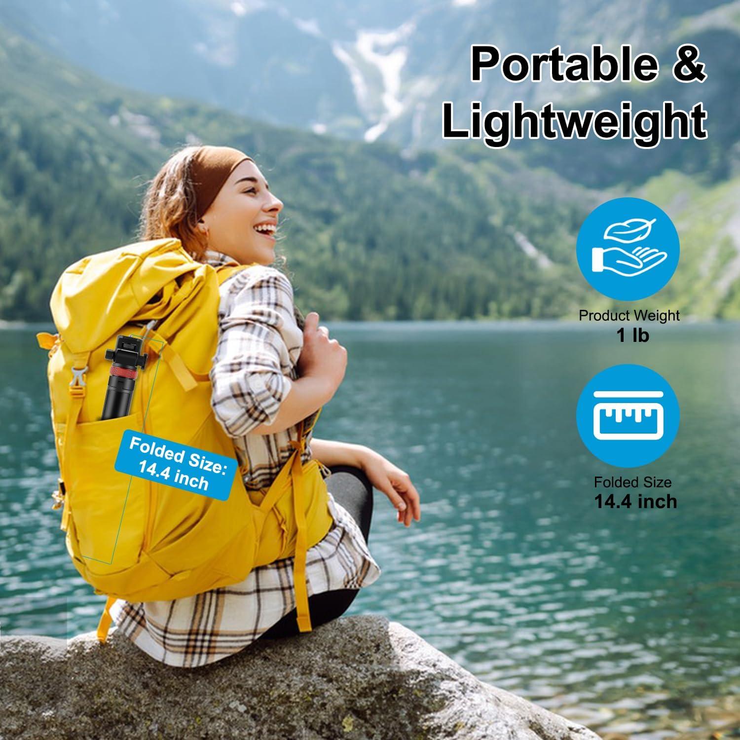 Trípode de Cámara Extensible XKDAICH 204 cm Soporte de Luz