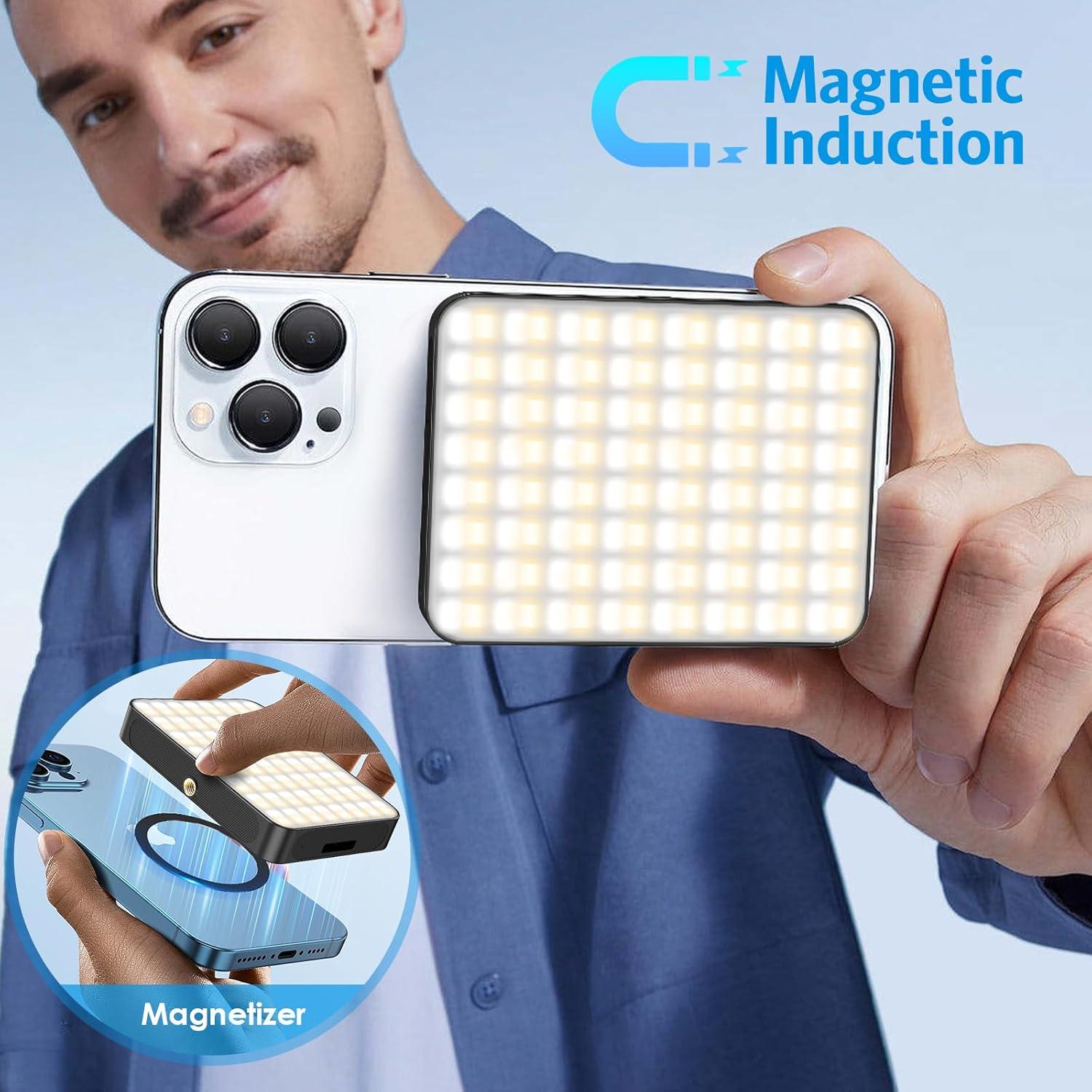 Luz LED Selfie Olipiter 2000mAh Magnética 3 Modos 3000K-6500K