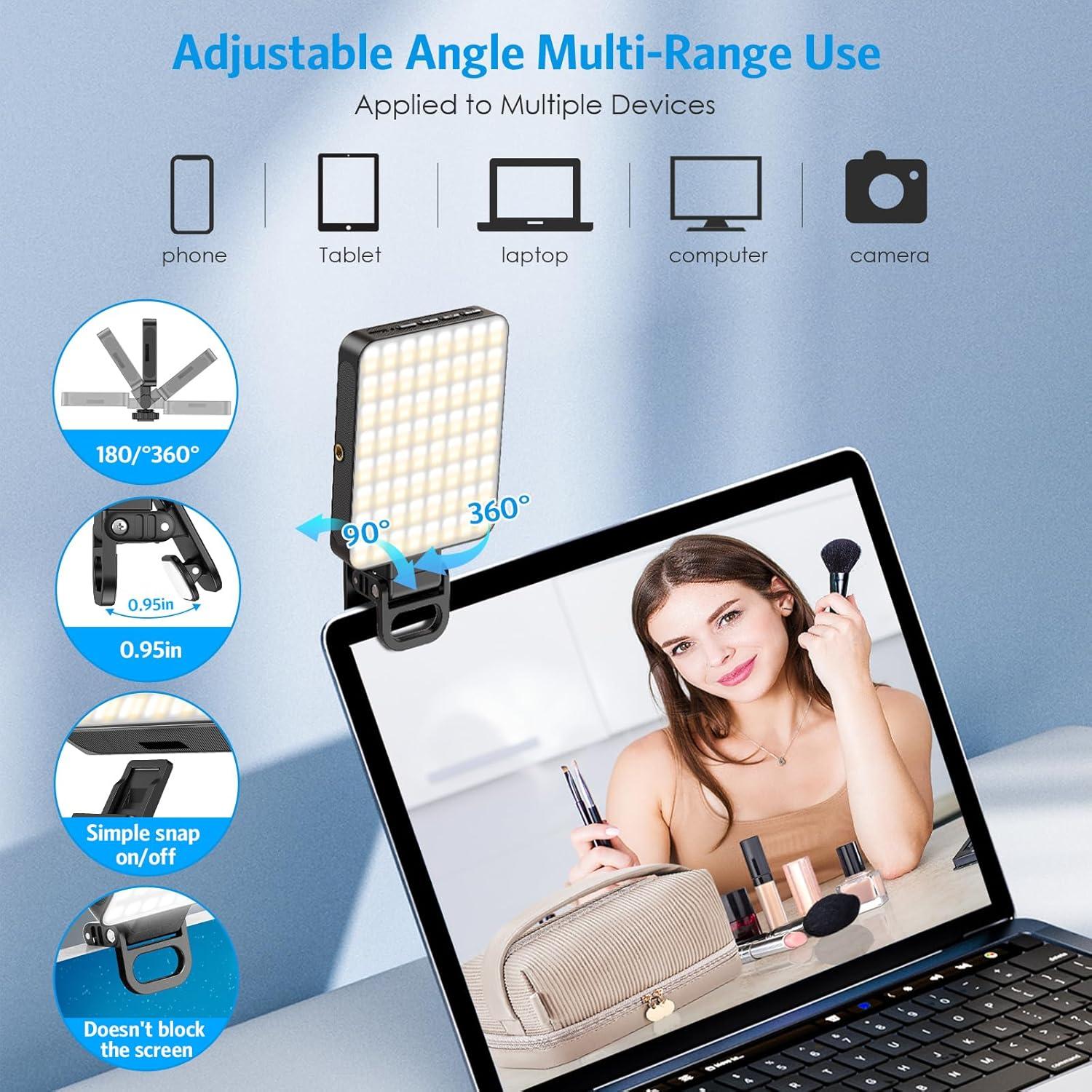 Luz LED Selfie Olipiter 2000mAh Magnética 3 Modos 3000K-6500K