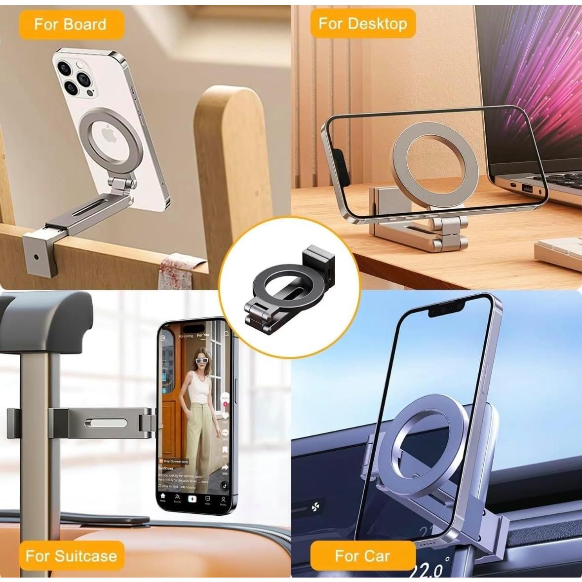 Soporte Magnético DT-MagClip para Teléfonos - Ajustable 360°