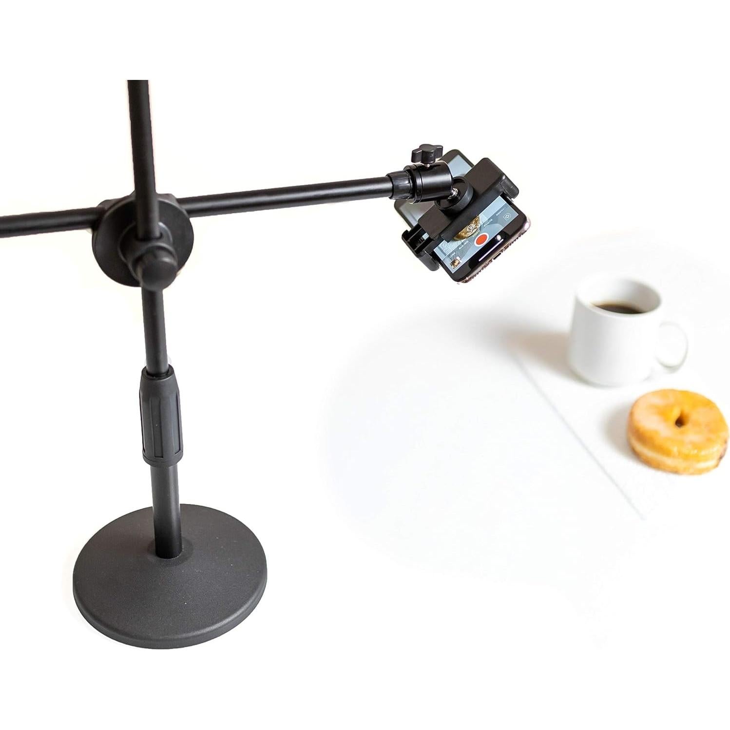 Soporte de Teléfono Doble Oso - Montaje Estable para Grabación