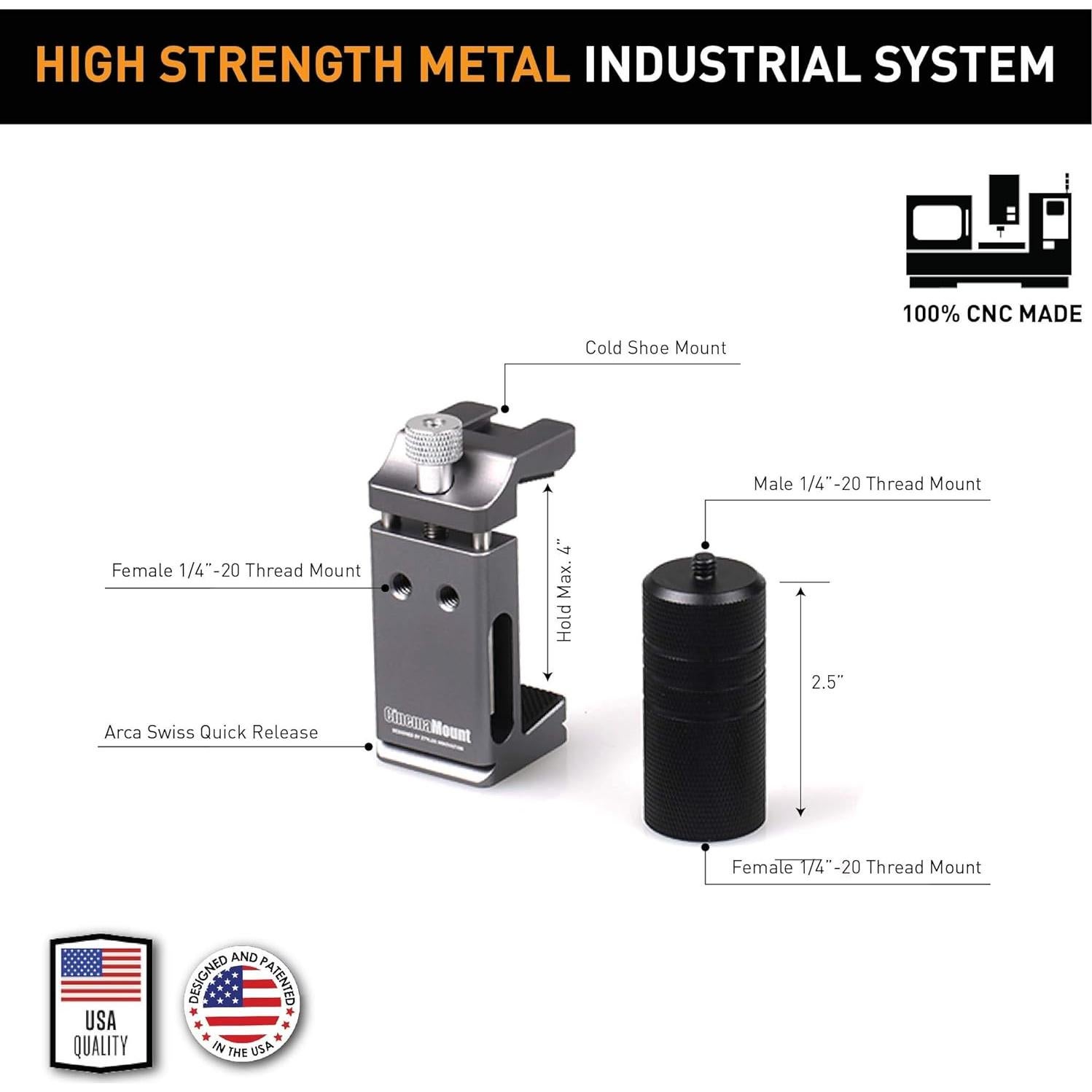 Soporte de Cine Ztylus Mini para Smartphone con Mango de Aluminio