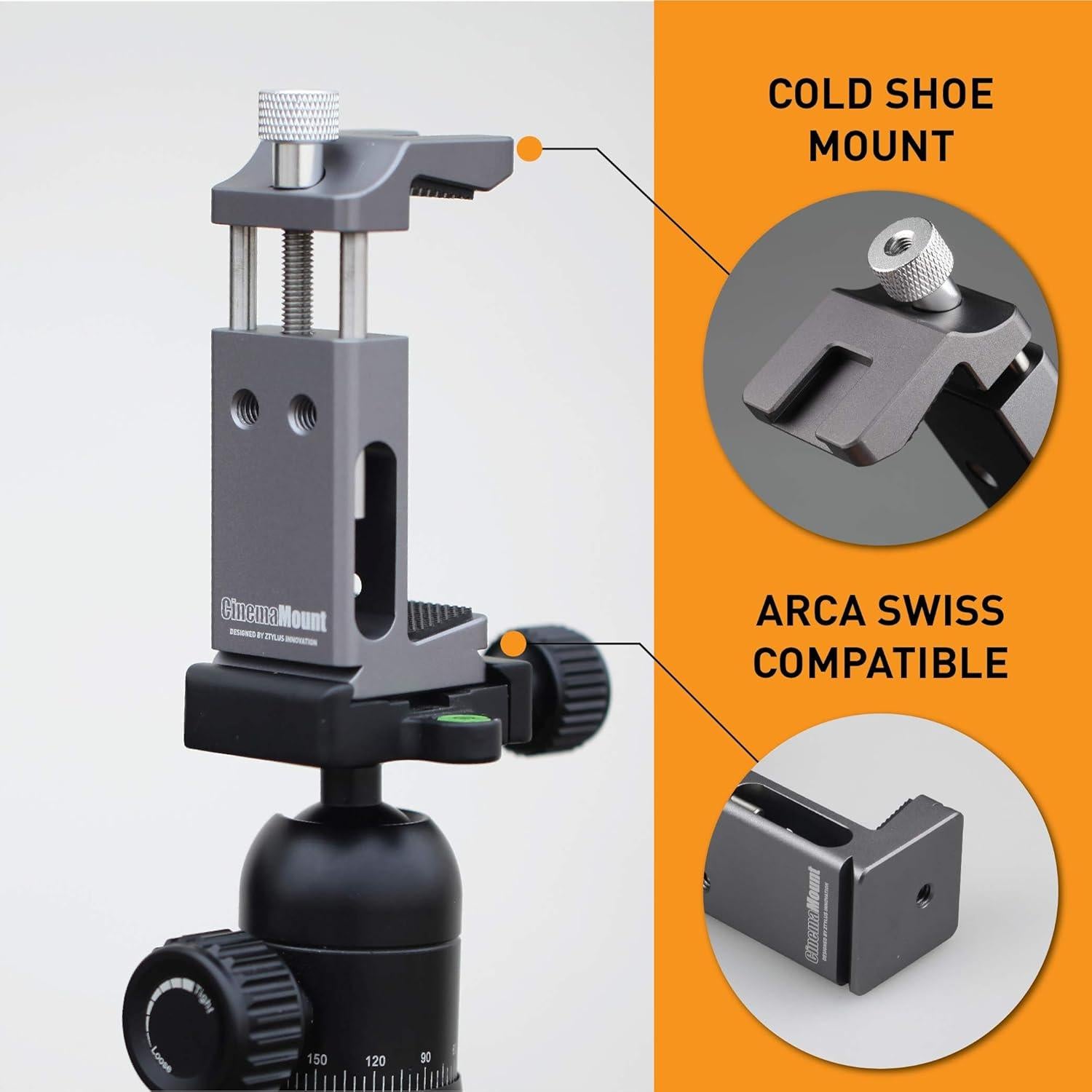 Soporte de Cine Ztylus Mini para Smartphone con Mango de Aluminio