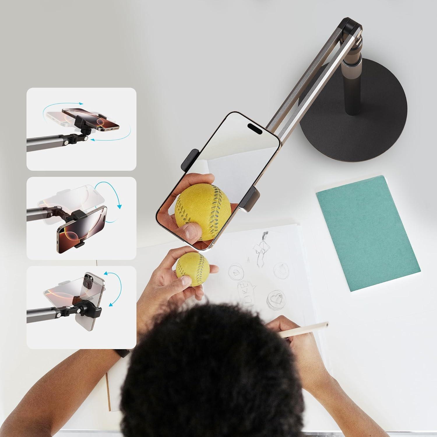 Soporte para Teléfono de Grabación Purthet con Brazo Extensible 71 cm