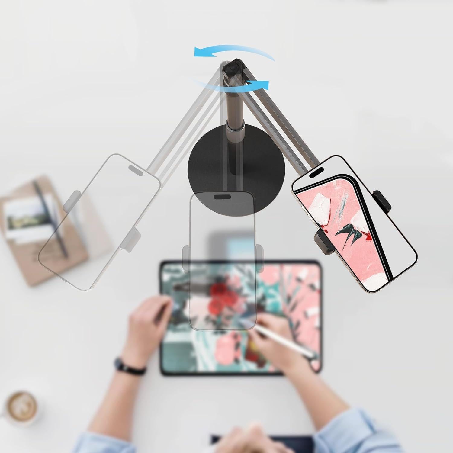 Soporte para Teléfono de Grabación Purthet con Brazo Extensible 71 cm