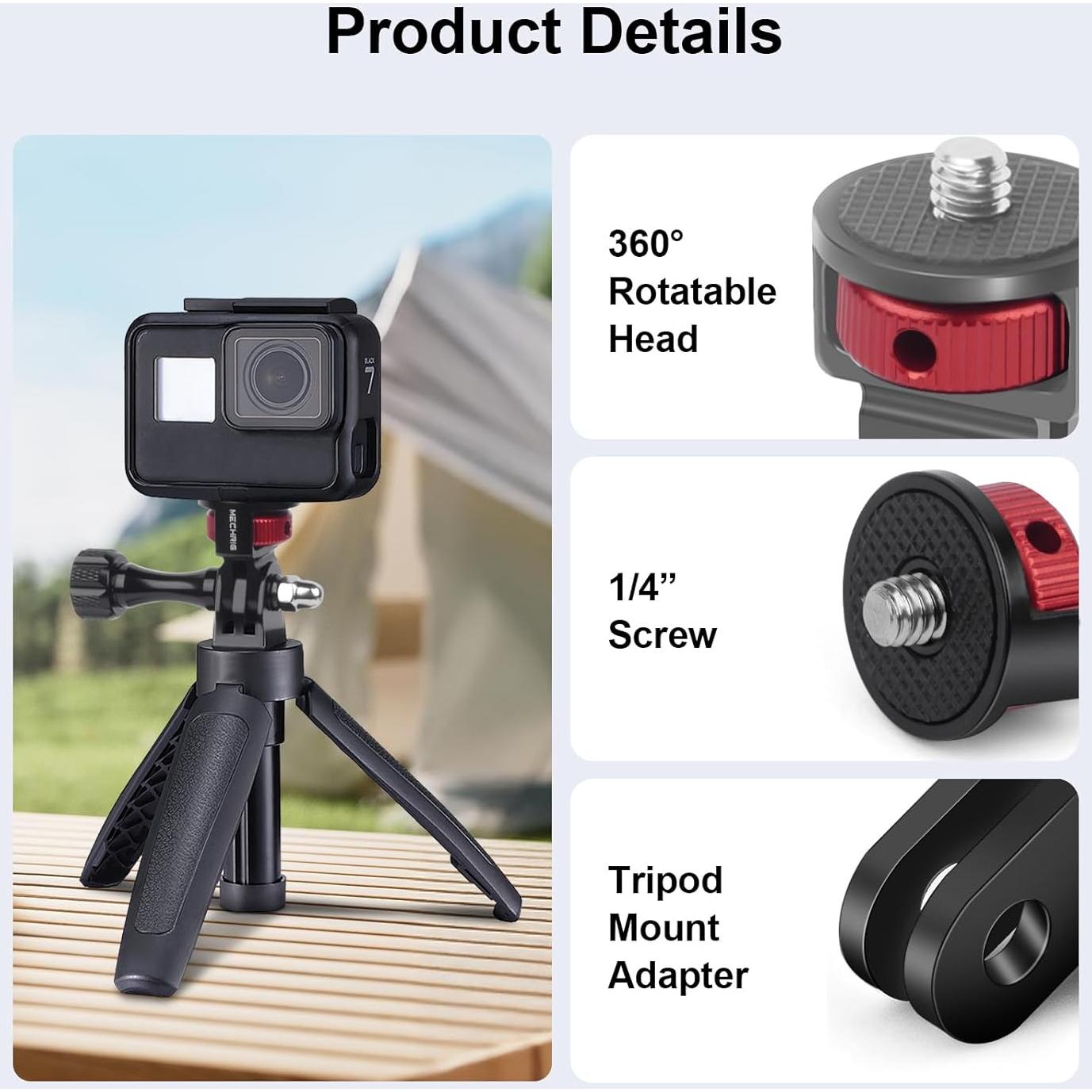 Kit de Adaptadores de Montaje para Cámaras Mechrig - 2 Piezas