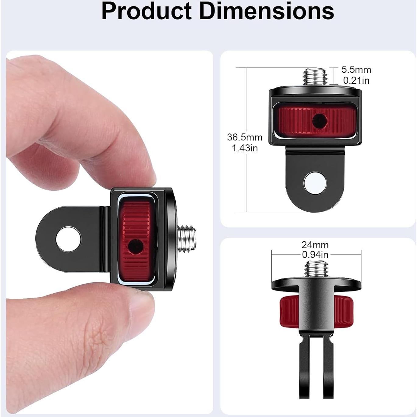 Kit de Adaptadores de Montaje para Cámaras Mechrig - 2 Piezas