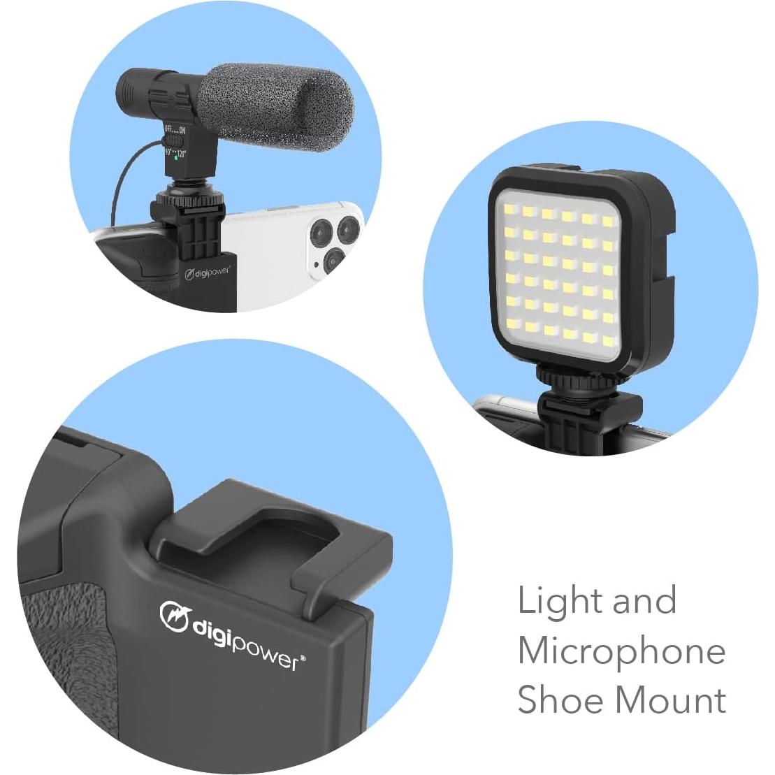 Estabilizador Pocket Grip DigiPower con Control Remoto y Trípode