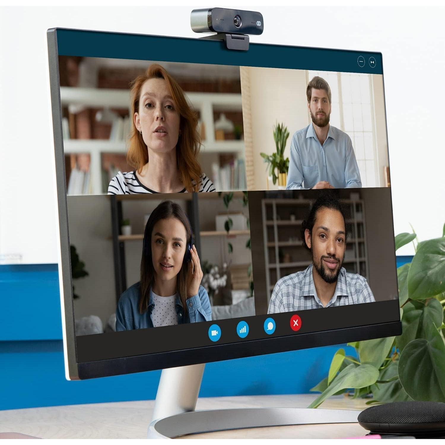 Cámara Web Boom MINI 1080P Full HD con Micrófonos y Lente 4K