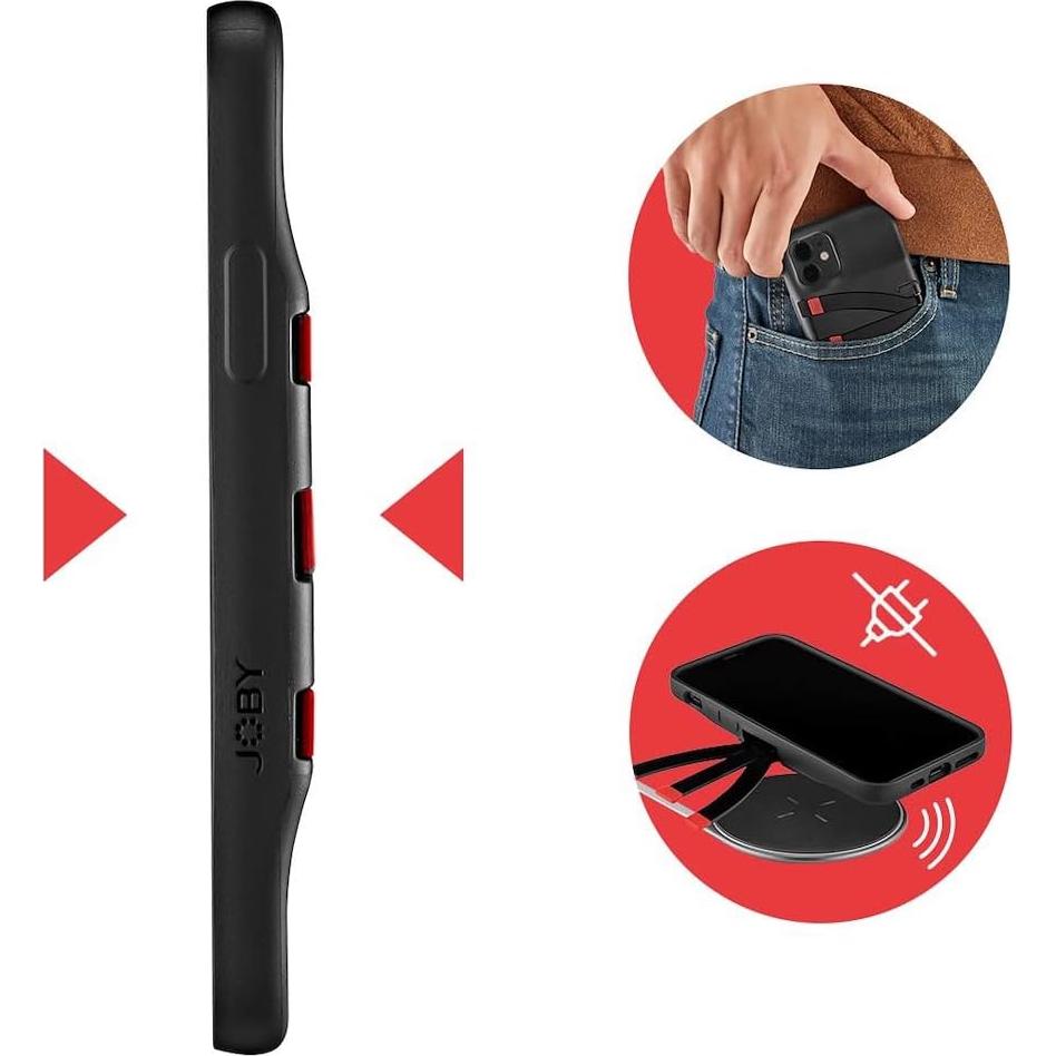 Funda JOBY Standpoint para iPhone 11 - Tripié Aluminio, Carga Inalámbrica